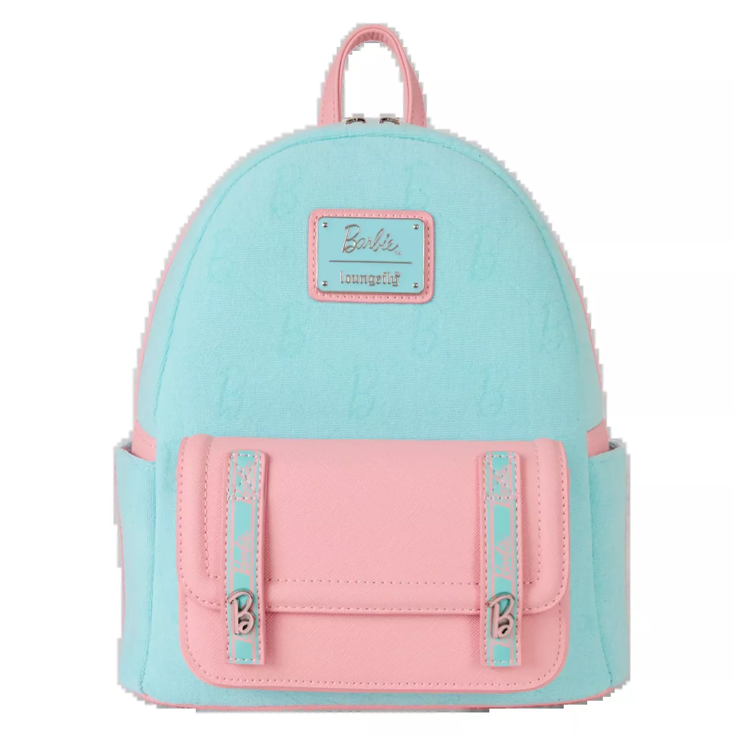 Loungefly Mattel Classic Barbie All-Over Print Plush Burnout Mini Backpack