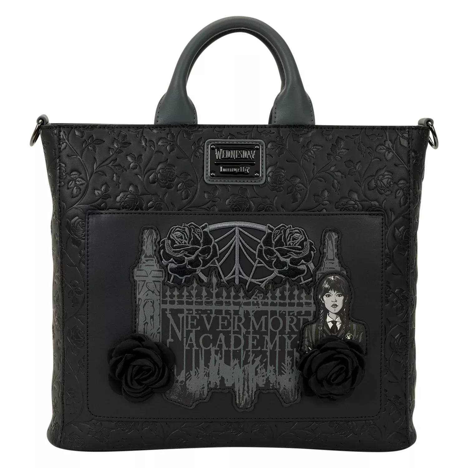 Loungefly MGM Wednesday Convertible Tote Bag
