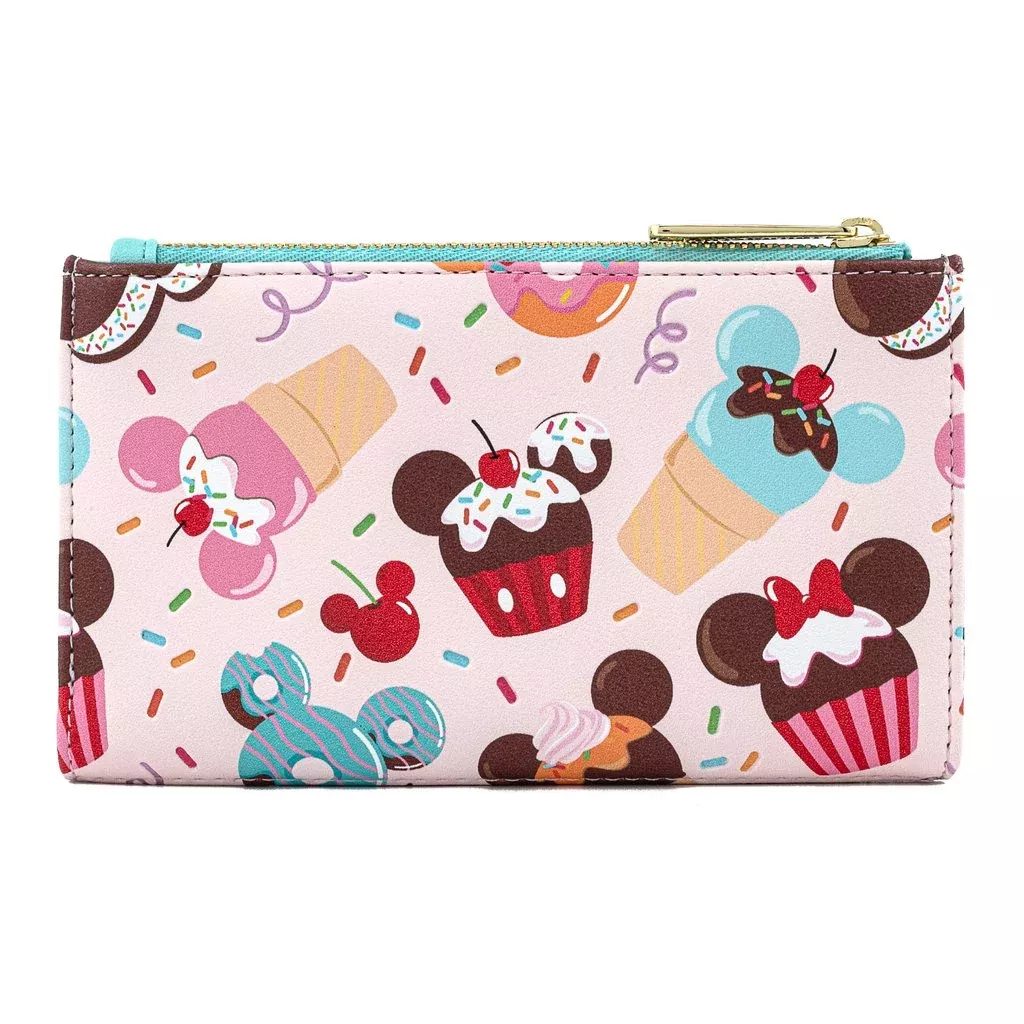 Loungefly Mickey and Minnie Mouse Sweets Flap Wallet