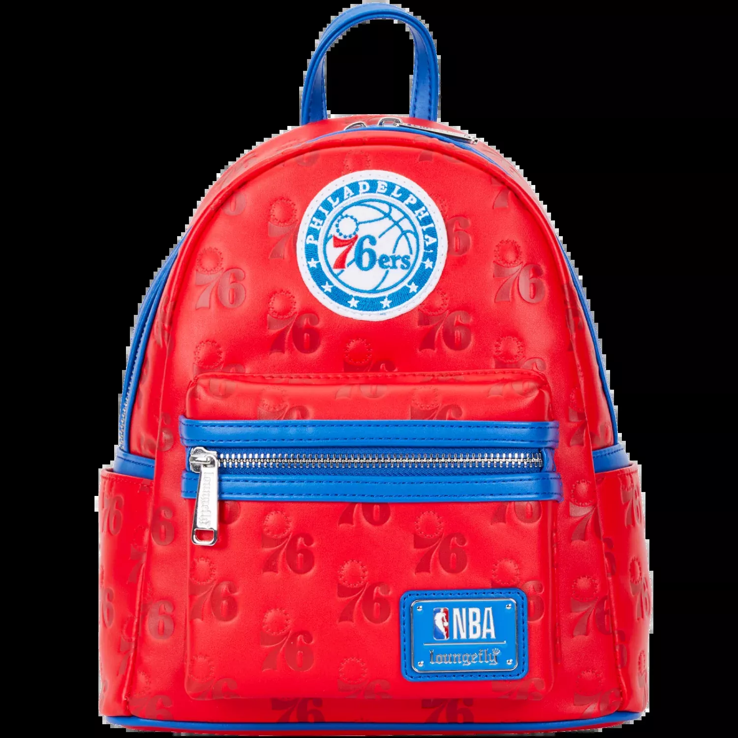 Loungefly NBA Philly 76ers Debossed Logo Mini Backpack