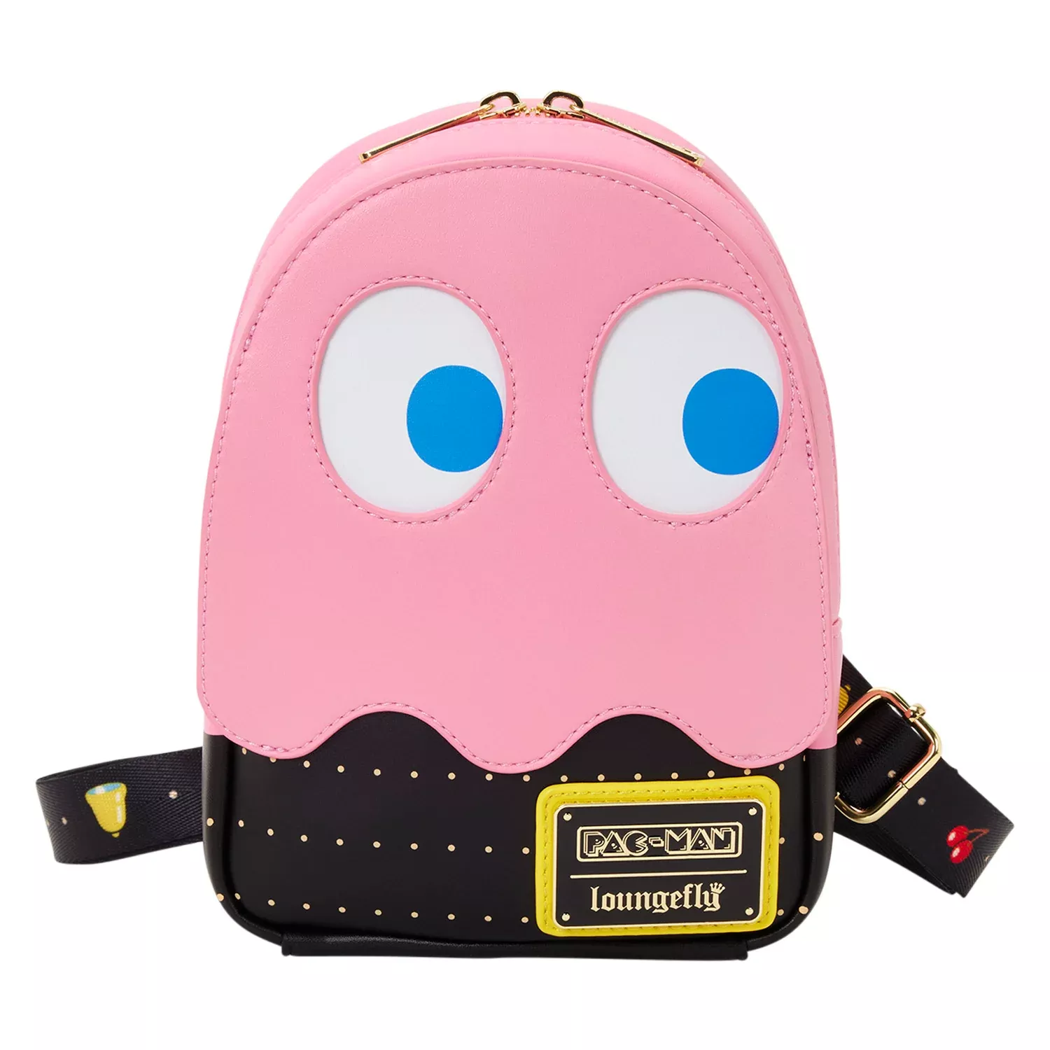 Loungefly Pac-Man Pinky Ghost Glow Sling Crossbody Bag
