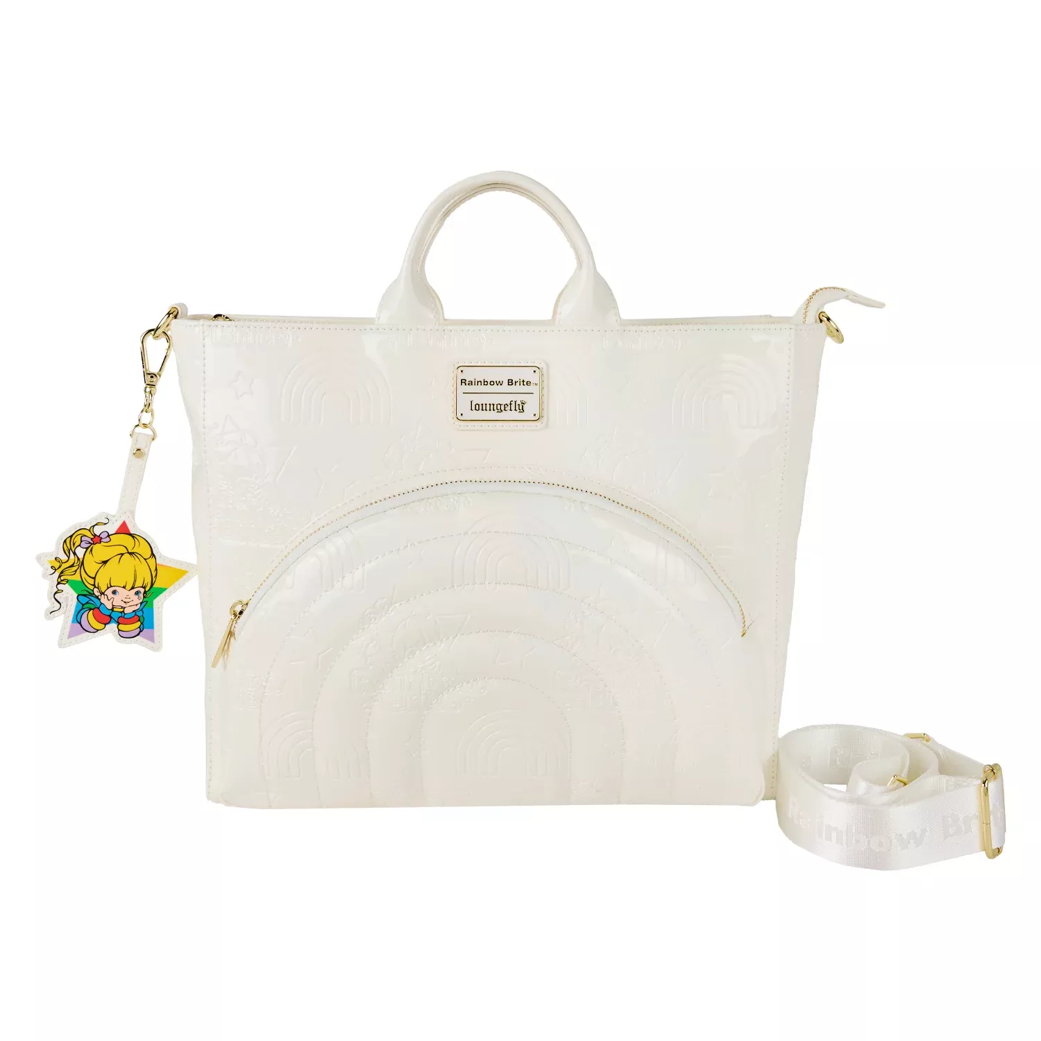 Loungefly Rainbow Brite Iridescent Convertible Tote Bag