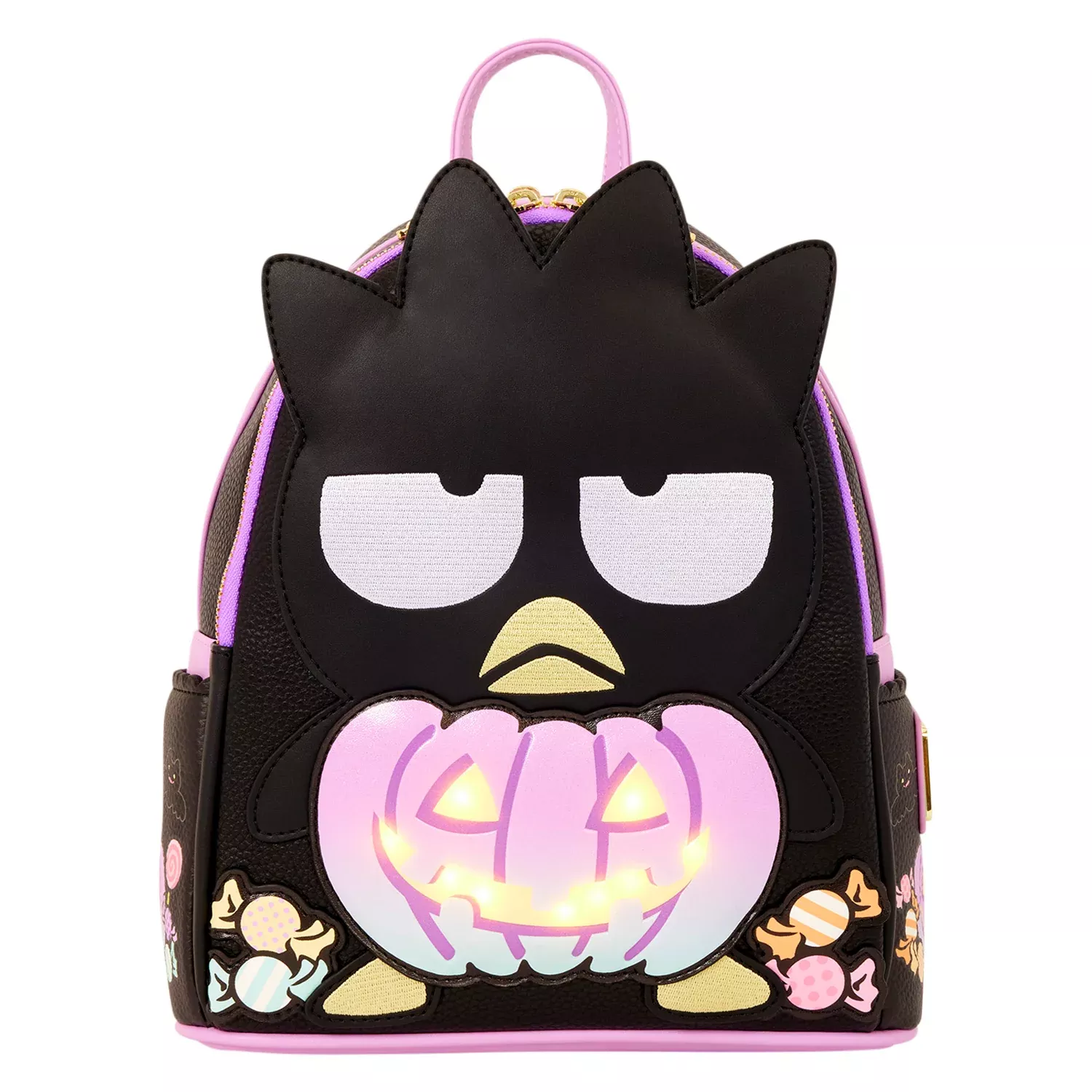 Loungefly Sanrio Badtz-Maru Pumpkin Cosplay Mini Backpack
