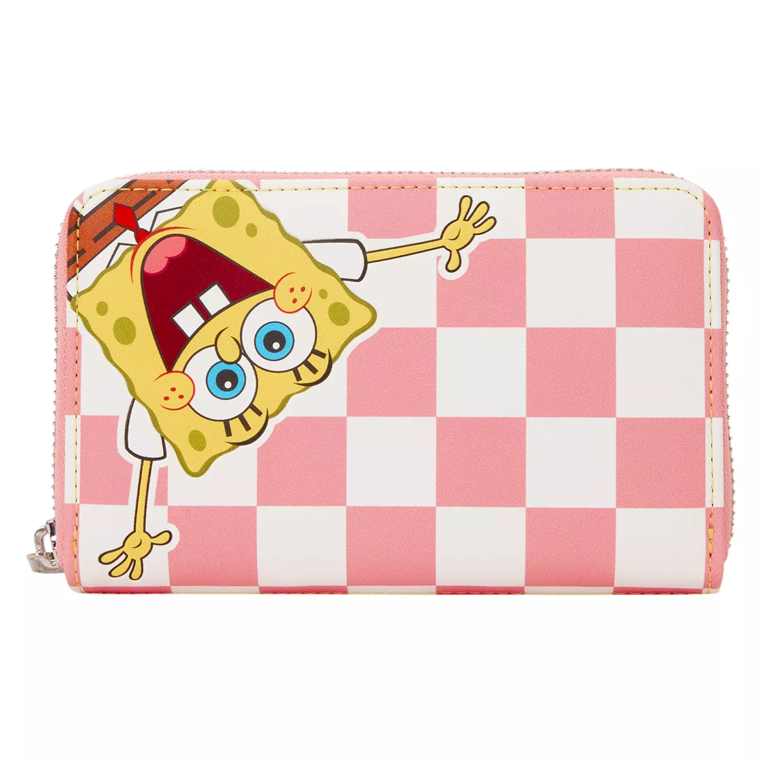 Loungefly Spongebob Squarepants & Patrick Star Checkered Zip Around Wallet