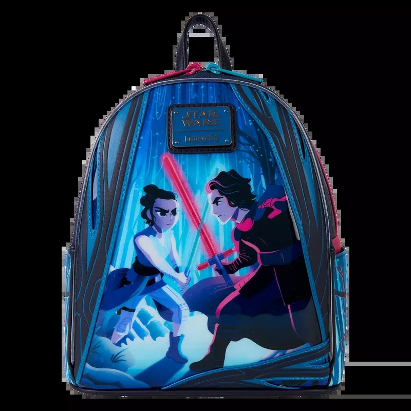 Loungefly Star Wars: The Force Awakens Rey & Kylo Ren Light Up Mini Backpack