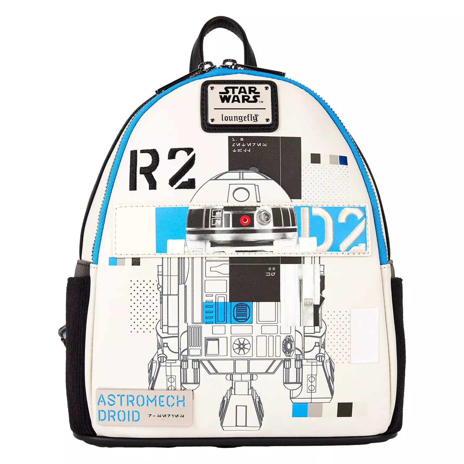 Loungefly Star Wars: The Power of the Force R2-D2 Astromech Droid Light Up Mini Backpack