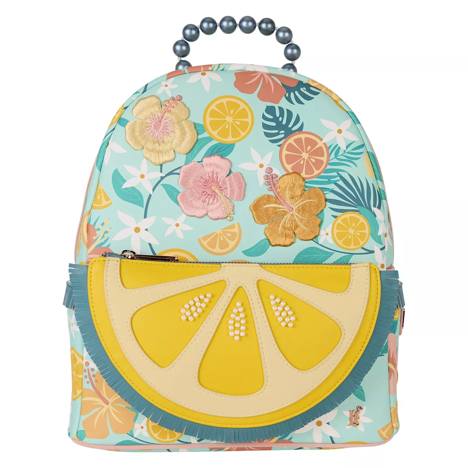 Loungefly Tropical Lemon Floral Mini Backpack