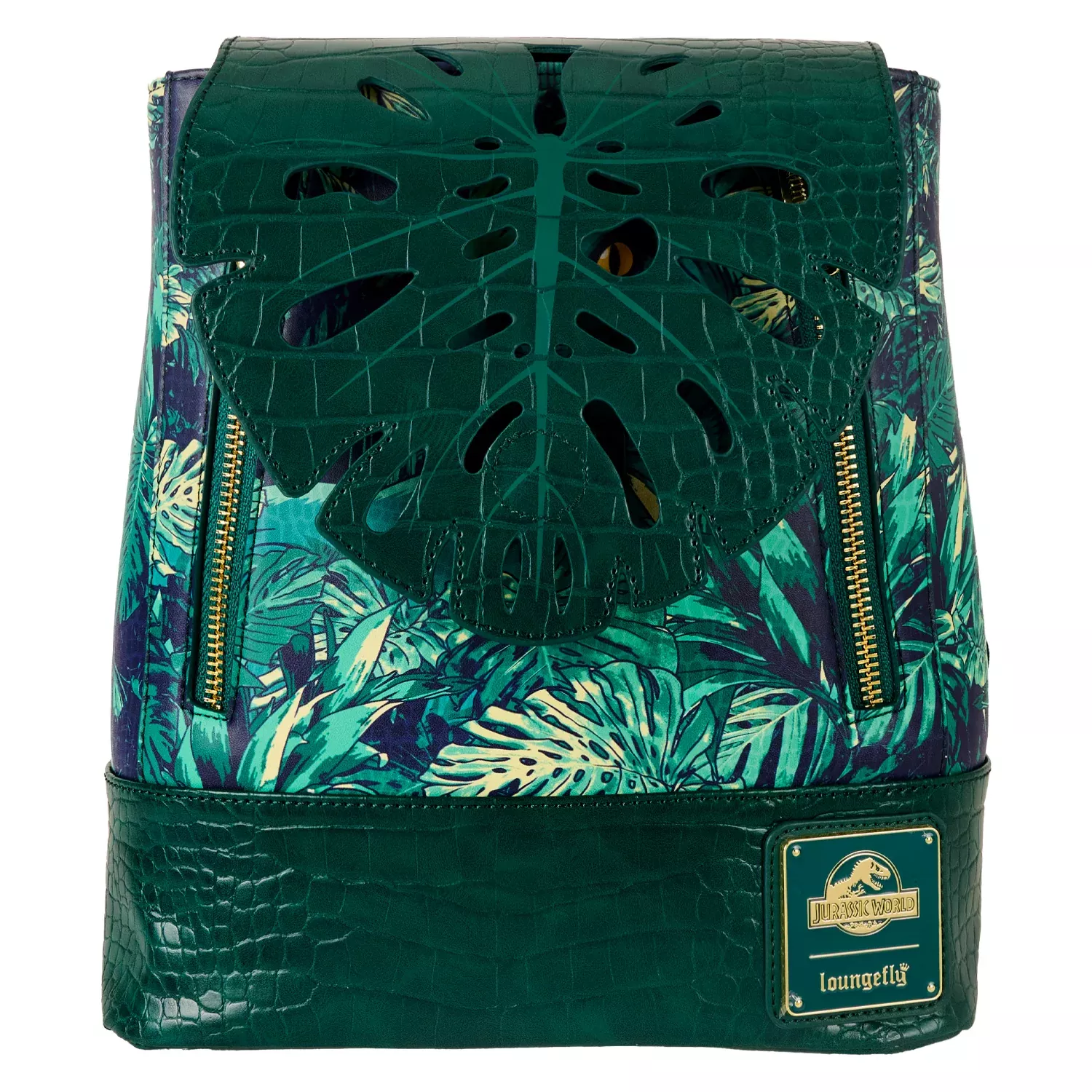 Loungefly Universal Jurassic World Jungle Velociraptor Glow Drawstring Mini Backpack