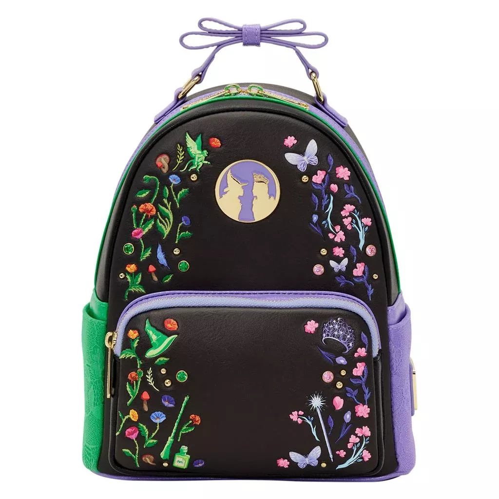 Loungefly Wicked Glinda & Elphaba Floral and Lace Mini Backpack