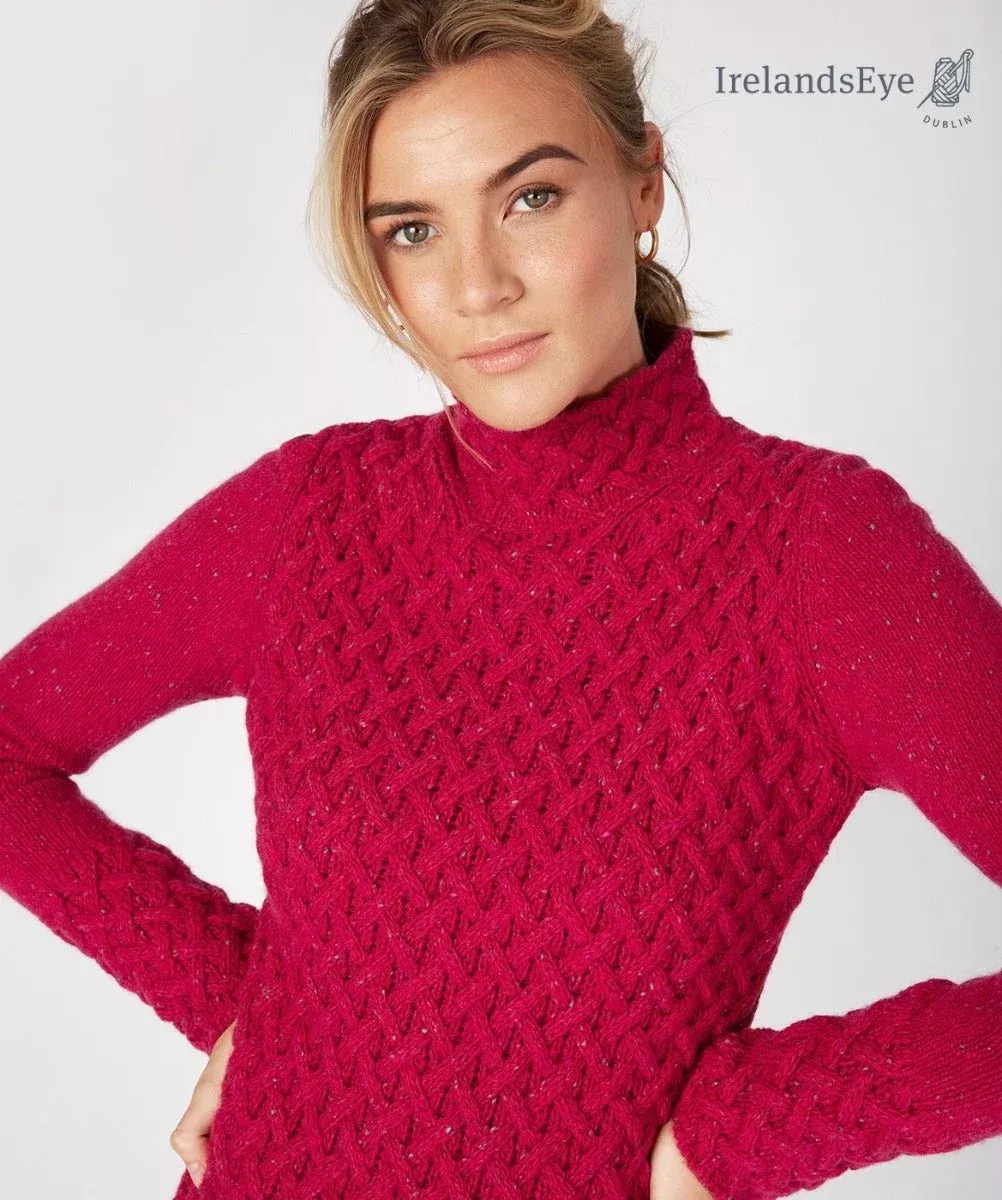 Luxurious Wool & Cashmere Trellis Sweater