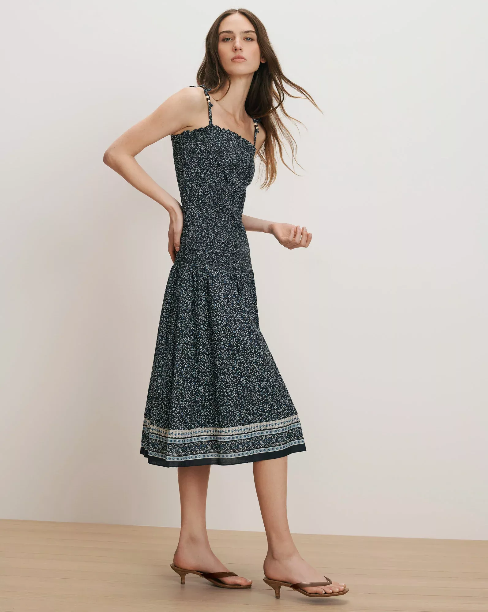 Marietta Smocked Midi Dress