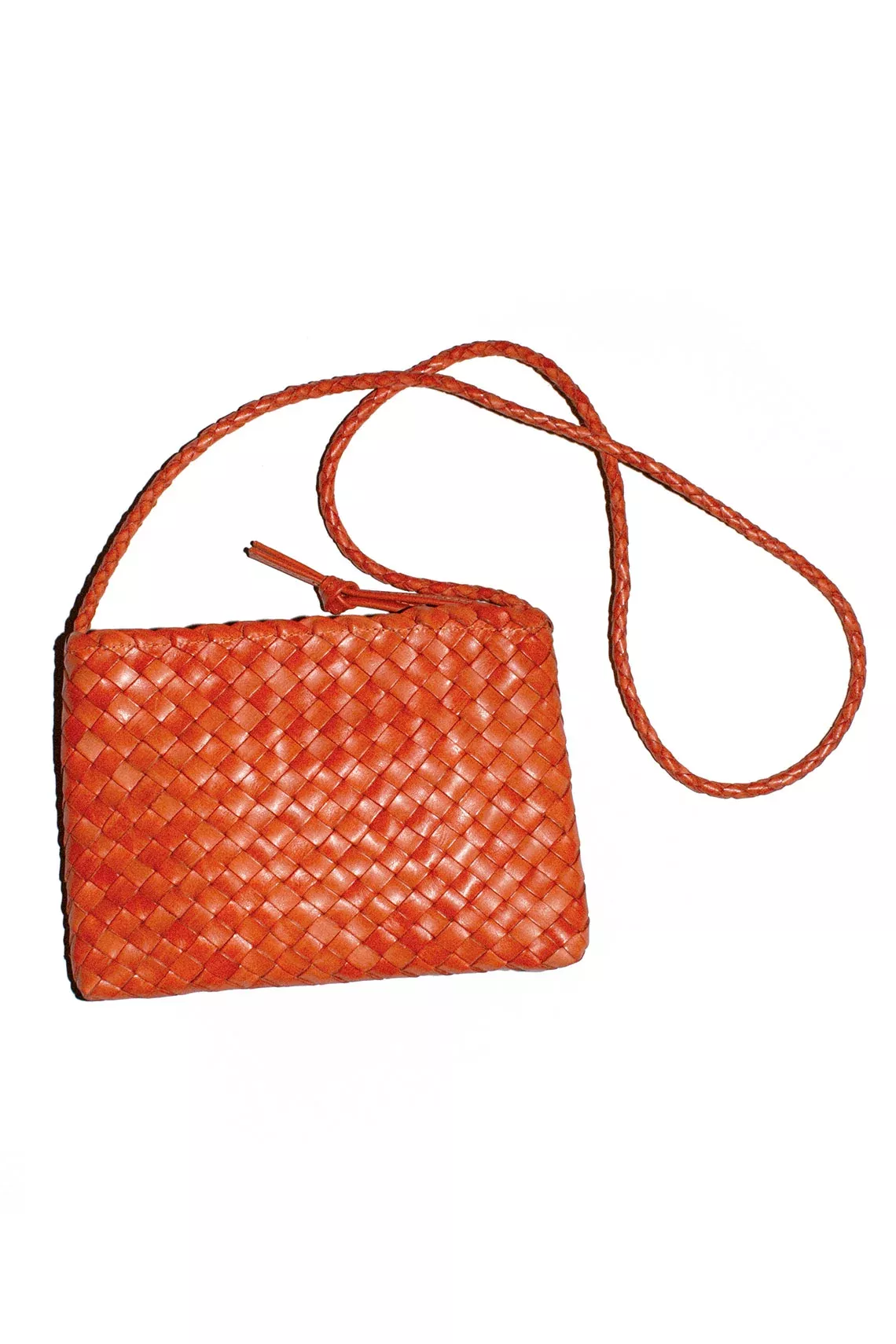 Marison Tangerine Woven Pouch