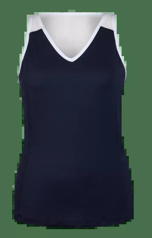 Maureen V-Neck Tank - Slate