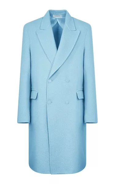 Mcaffrey Coat in Light Blue Cashmere Felt