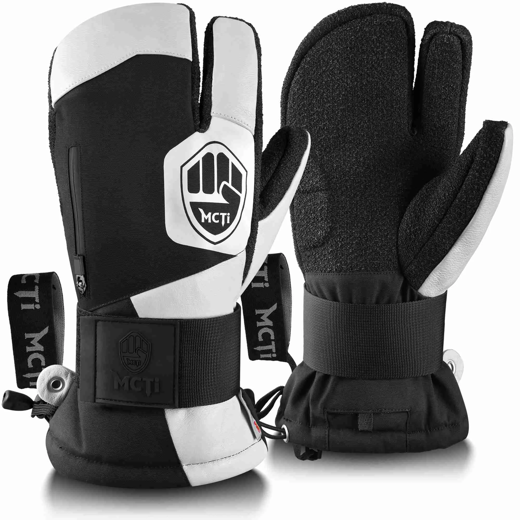 MCTi 3-Finger Snowboard Gloves with Wrist Guard