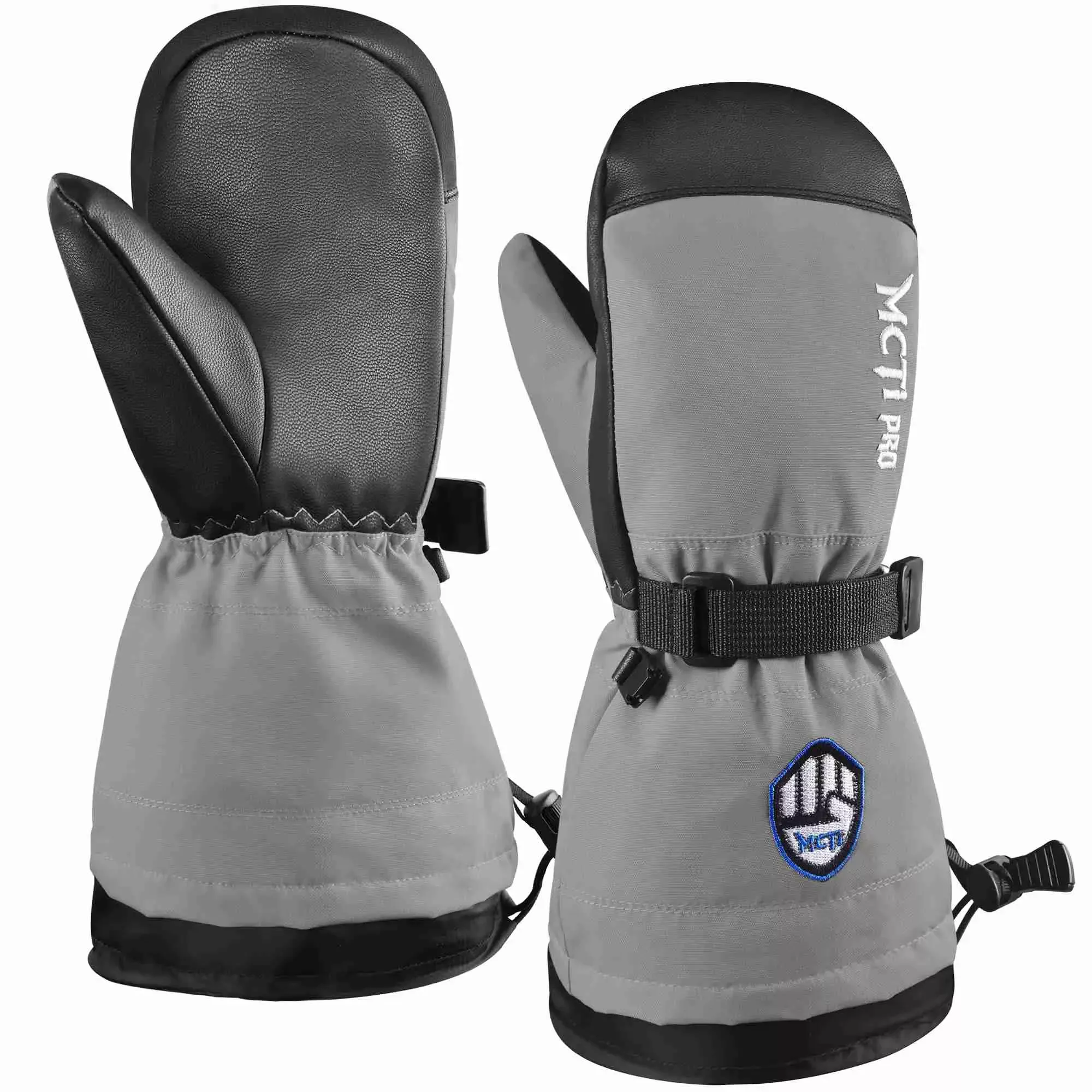 MCTi Kids Waterproof Ski Mittens with Removable Liners