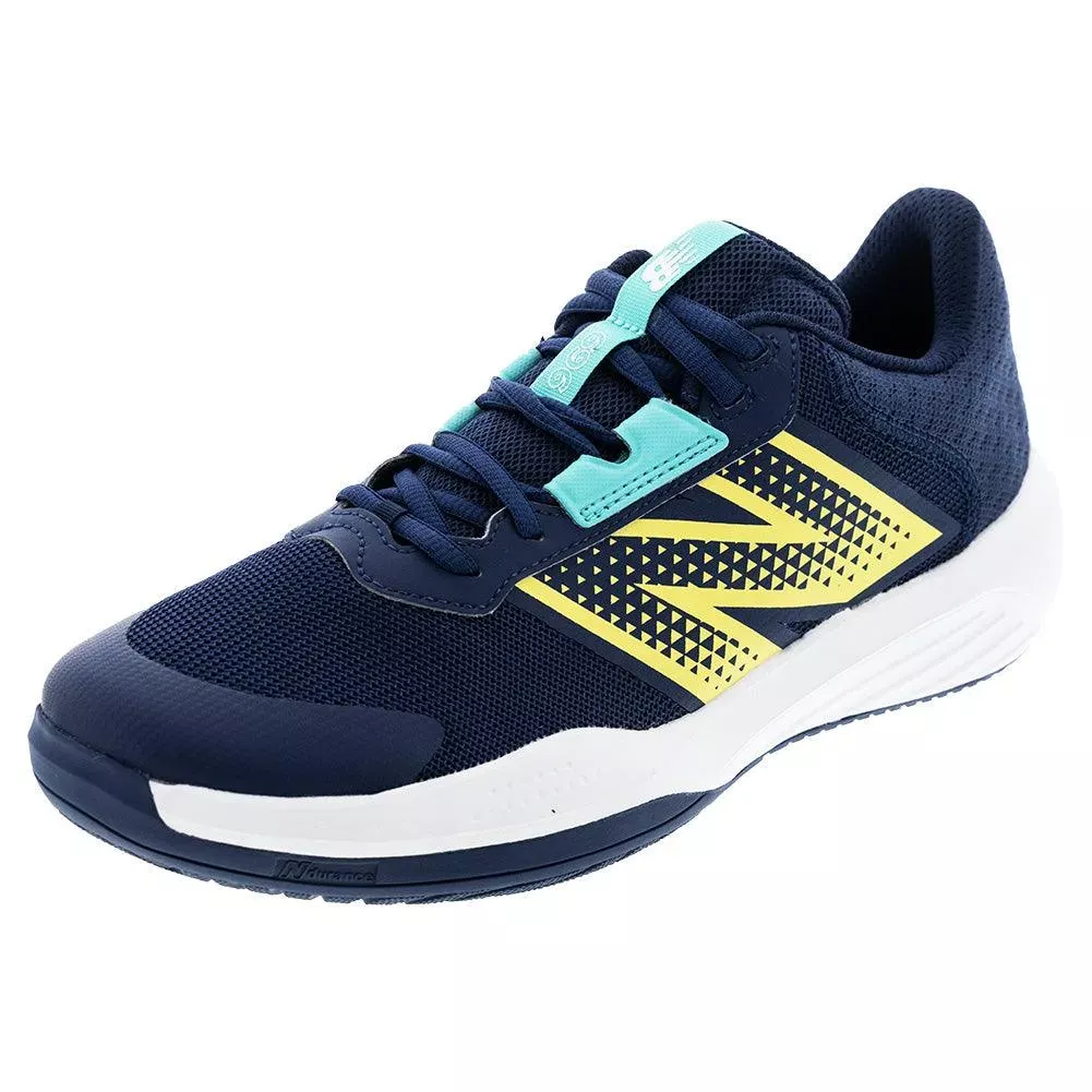 Men's 696v6 D Width Tennis Shoes White and Clementine