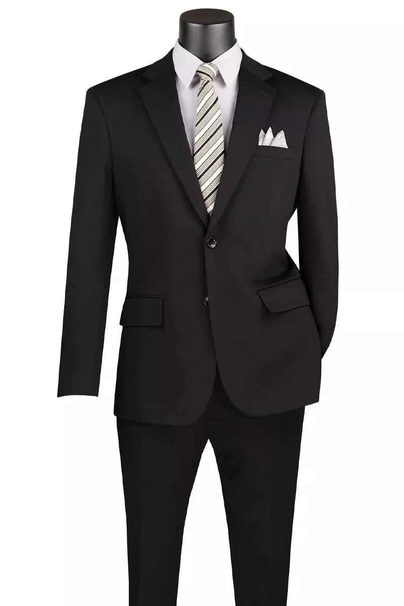Men's Basic Slim Fit Ultra Stretch Wedding Suit in Ivory Off White