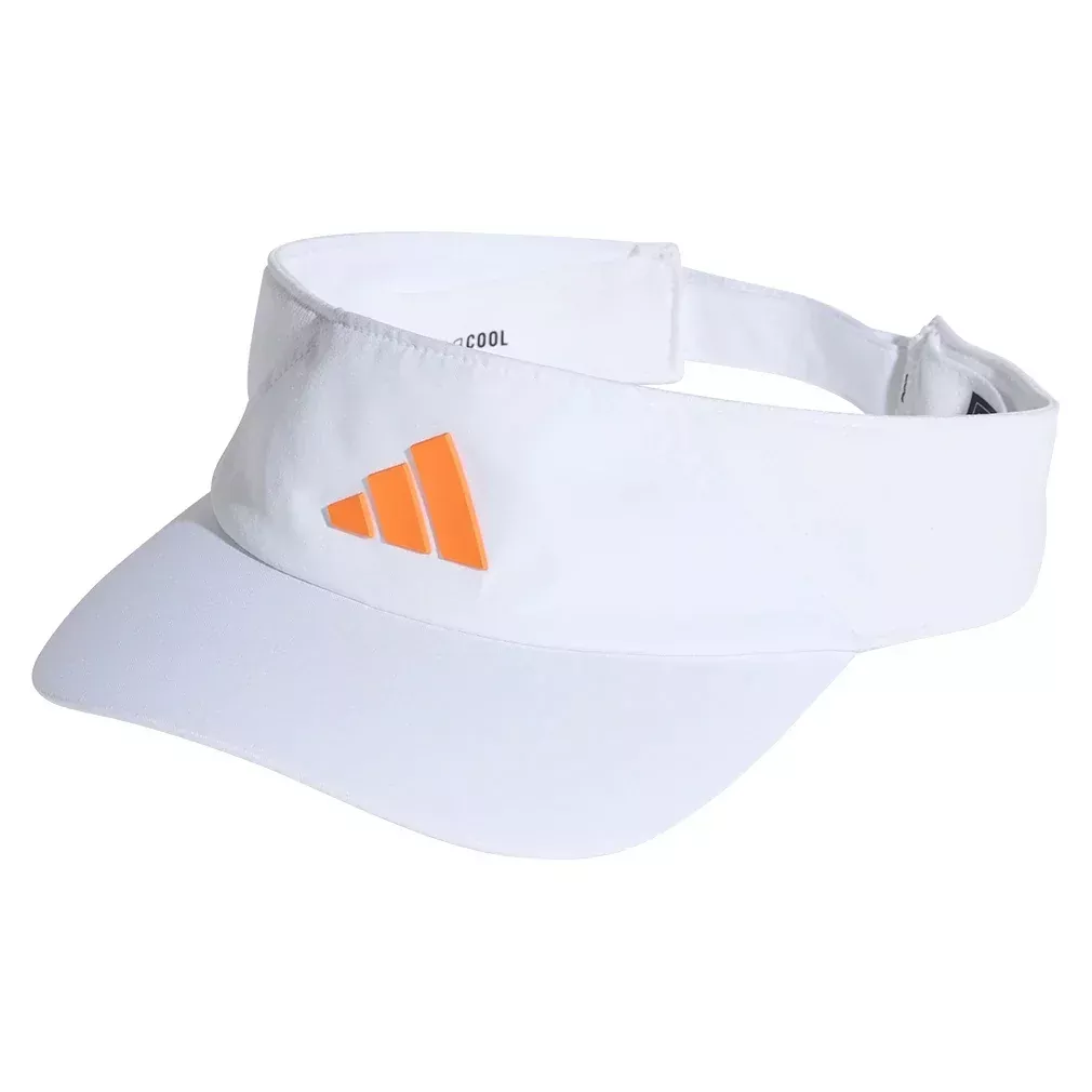 Men's Climacool Tennis Visor White and Pure Orange