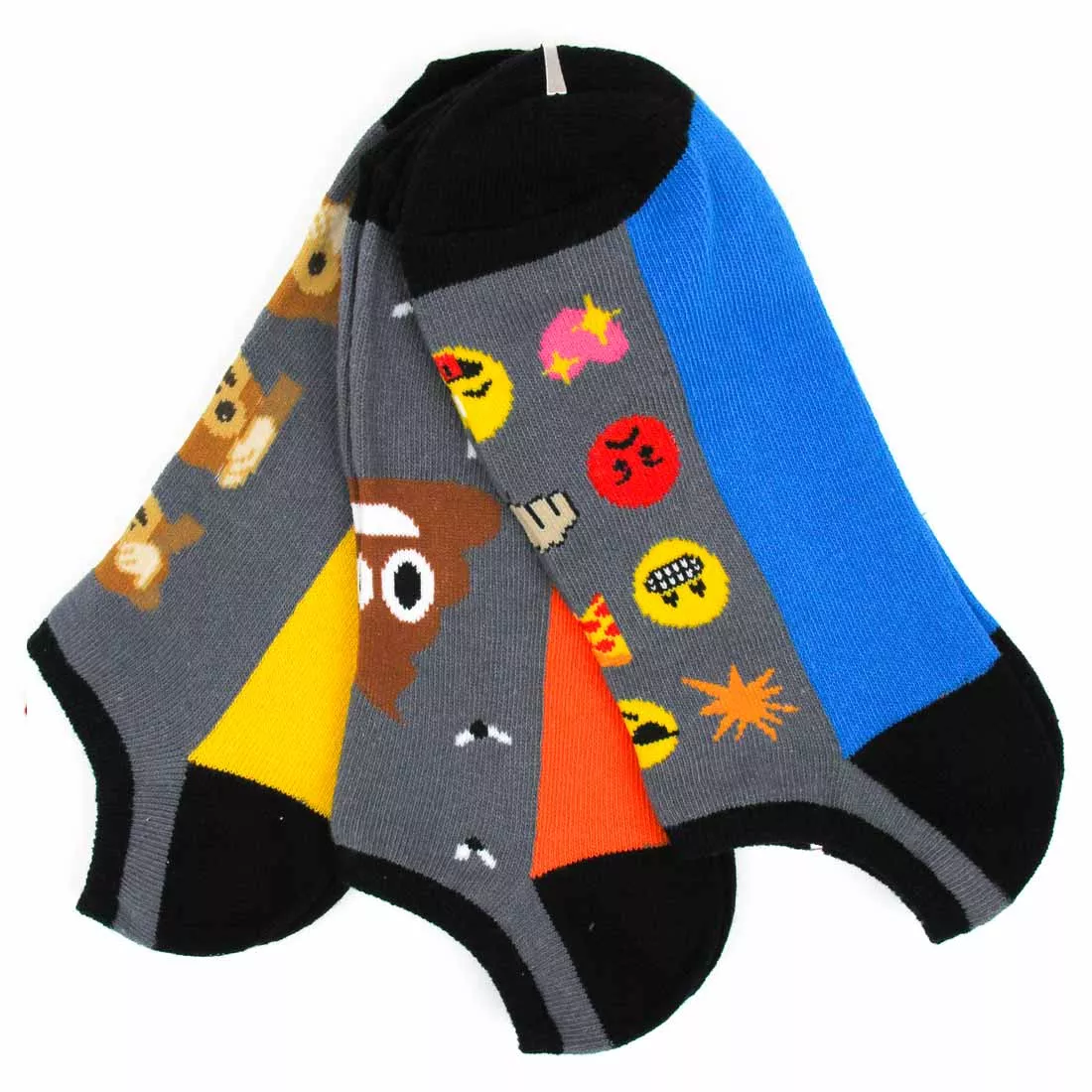 Men's Emoji N o Show 3 Pack