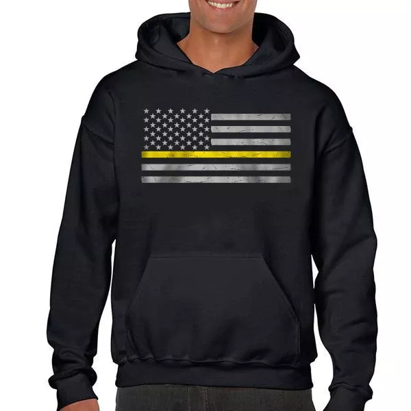 Men's Hoodie - Classic Thin Gold Line