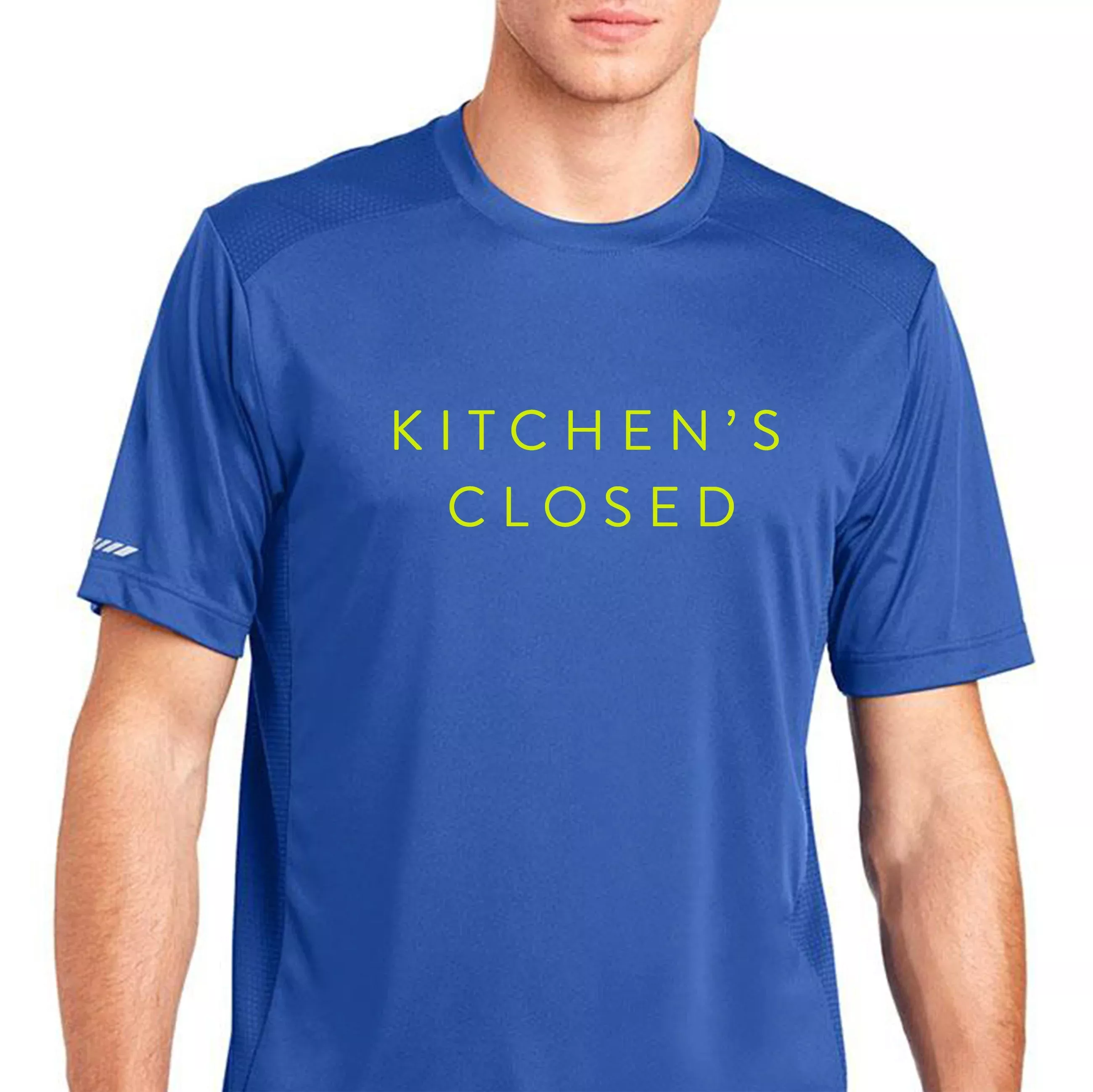 Men's Kitchen's Closed Performance Shirt Royal Blue