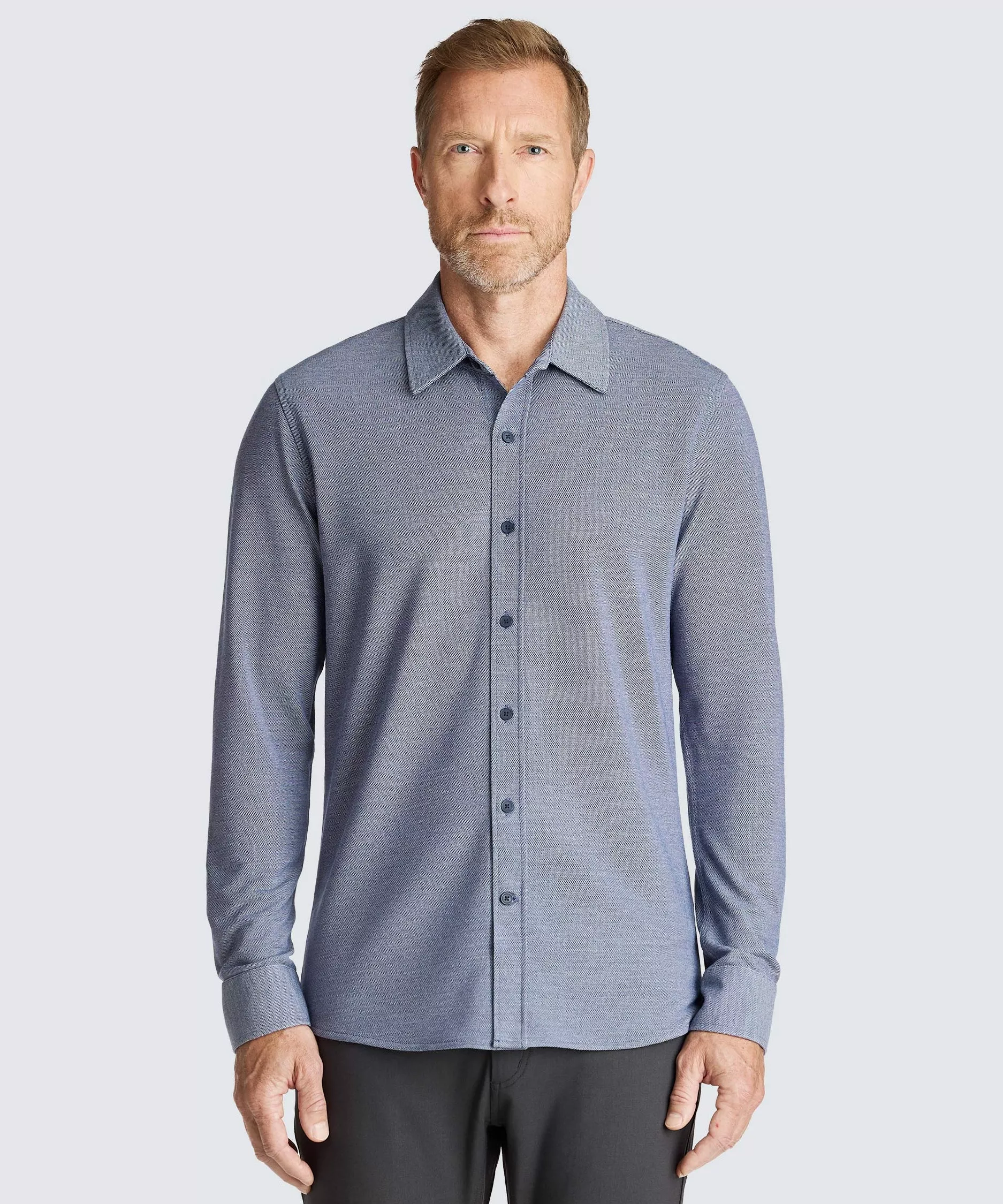Men's Merino Button‑Up
