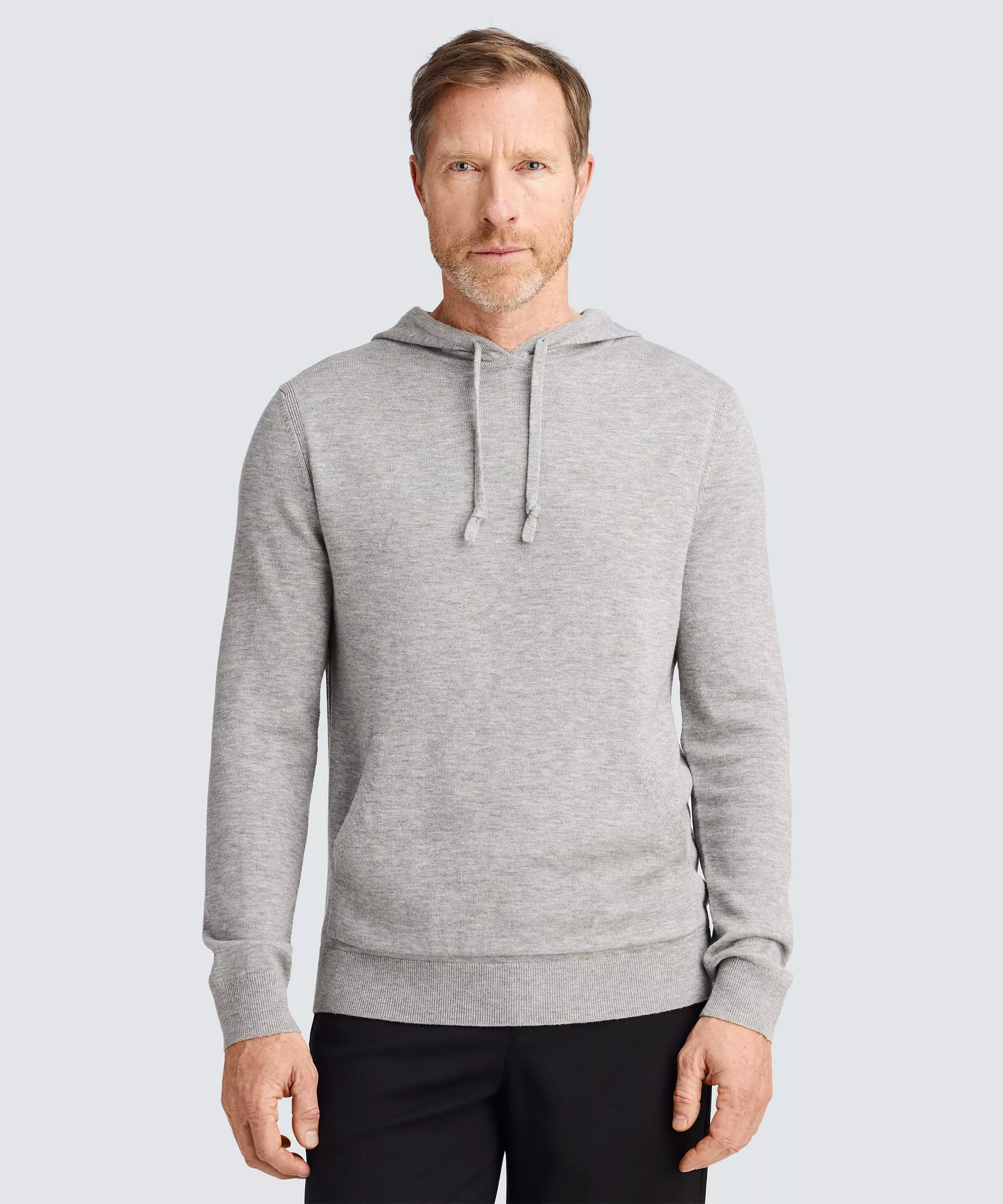Men's Merino Knit Pullover Hoodie