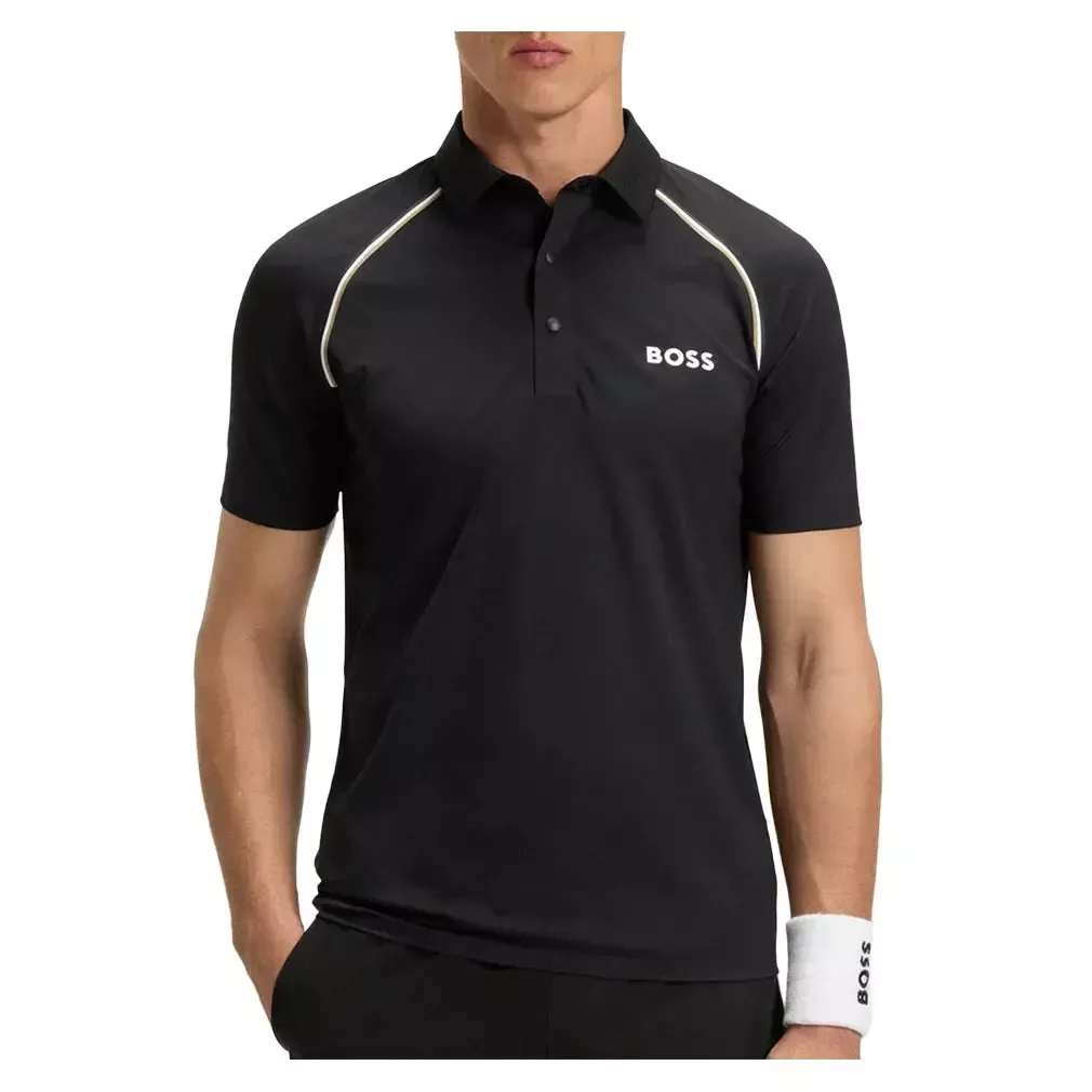 Men's Patteo TOC Tennis Polo Black