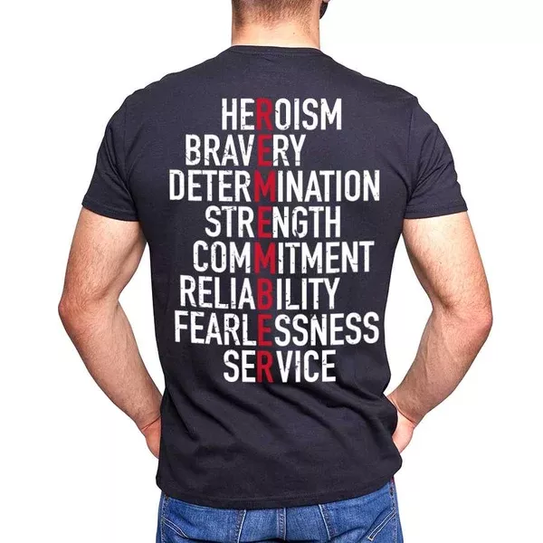 Men's Shirt - Thin Red Line Remember