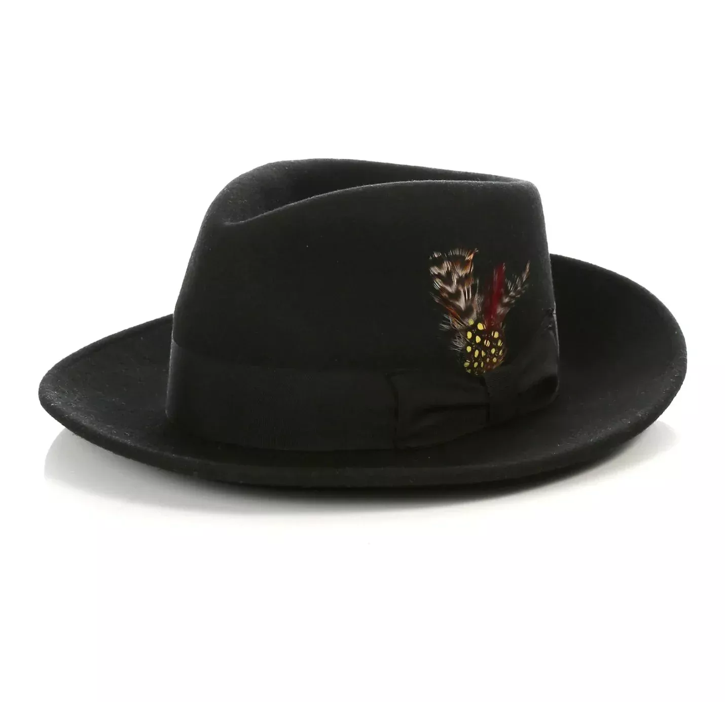 Mens black untouchable fedora hat