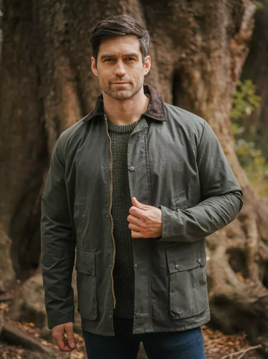 Mens Classic Wax Jacket - Olive