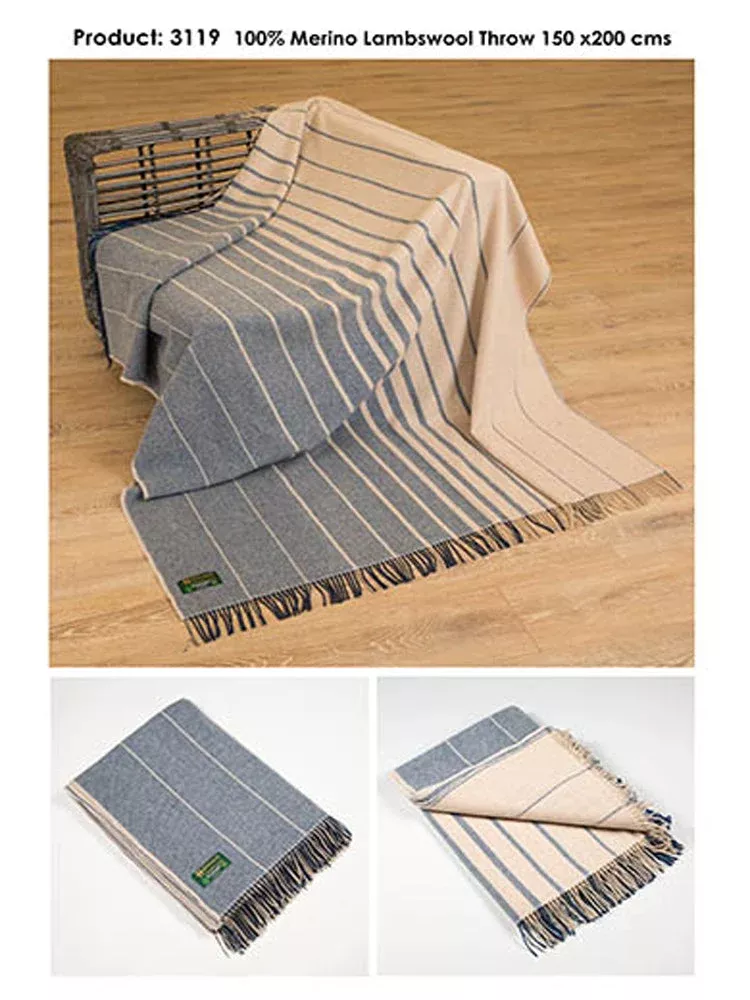 Merino Lambswool Throw col.3119