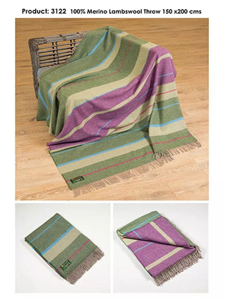 Merino Lambswool Throw col.3122