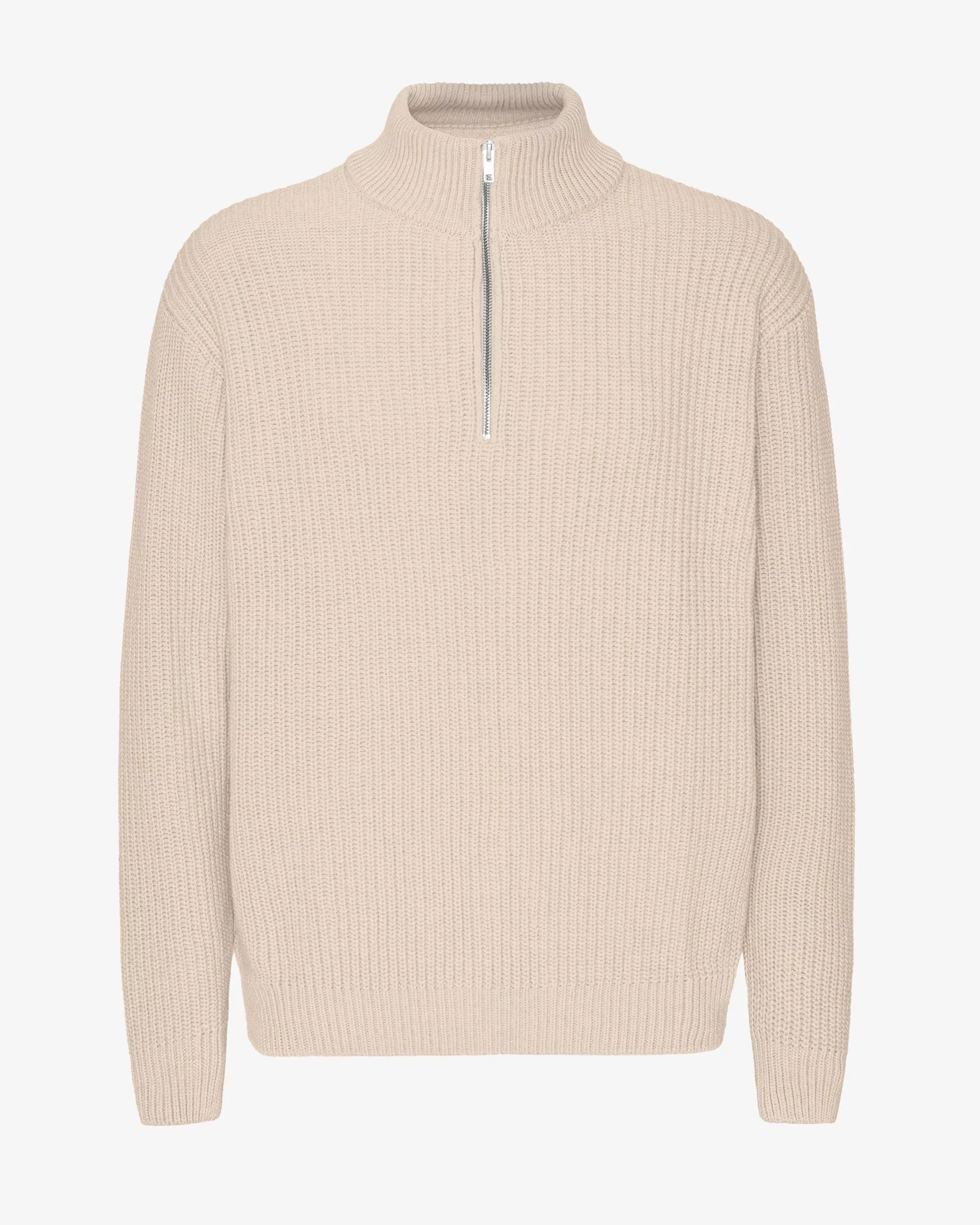 Merino Quarter Zip - Ivory White
