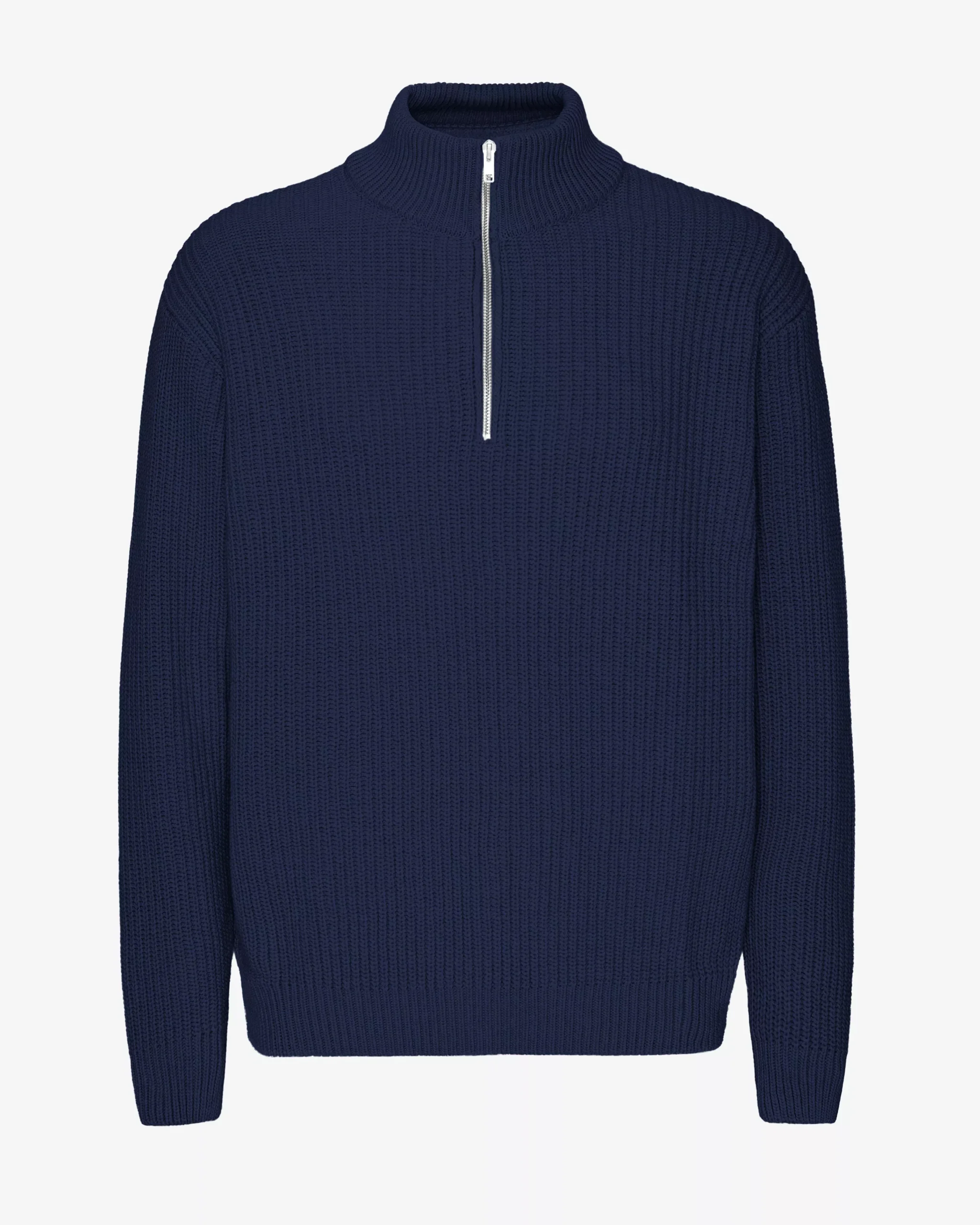 Merino Quarter Zip - Marine Blue