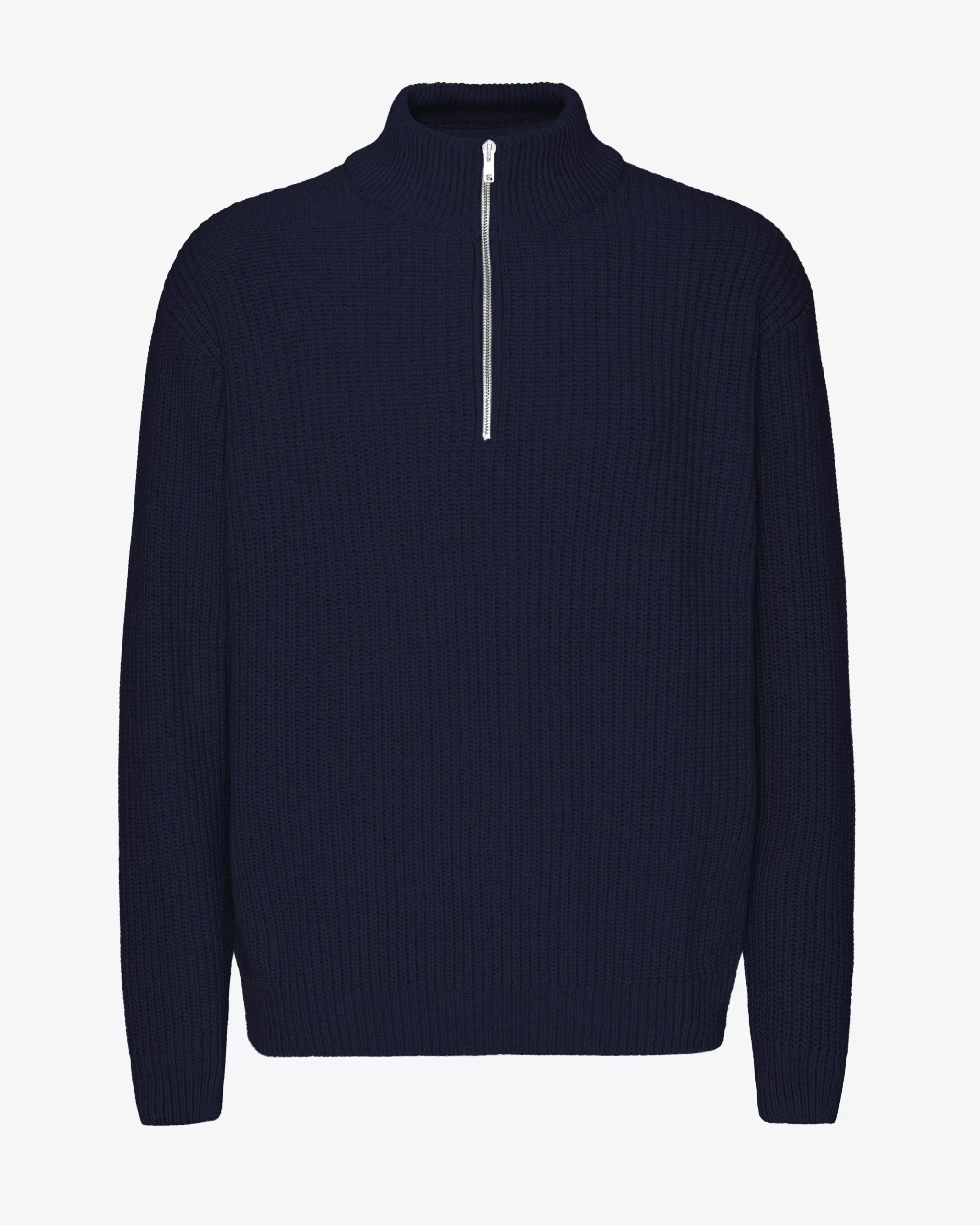 Merino Quarter Zip - Navy Blue