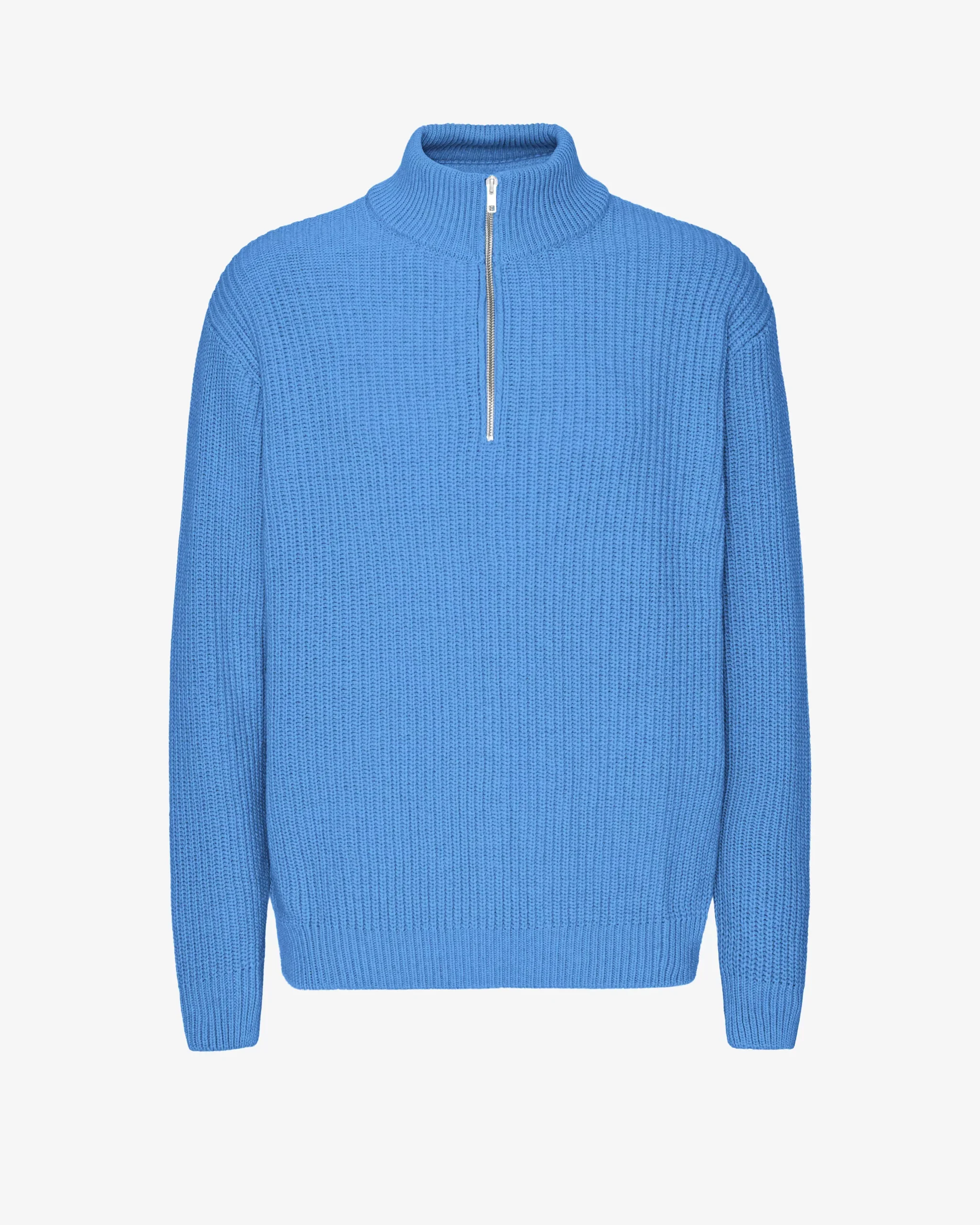 Merino Quarter Zip - Pacific Blue