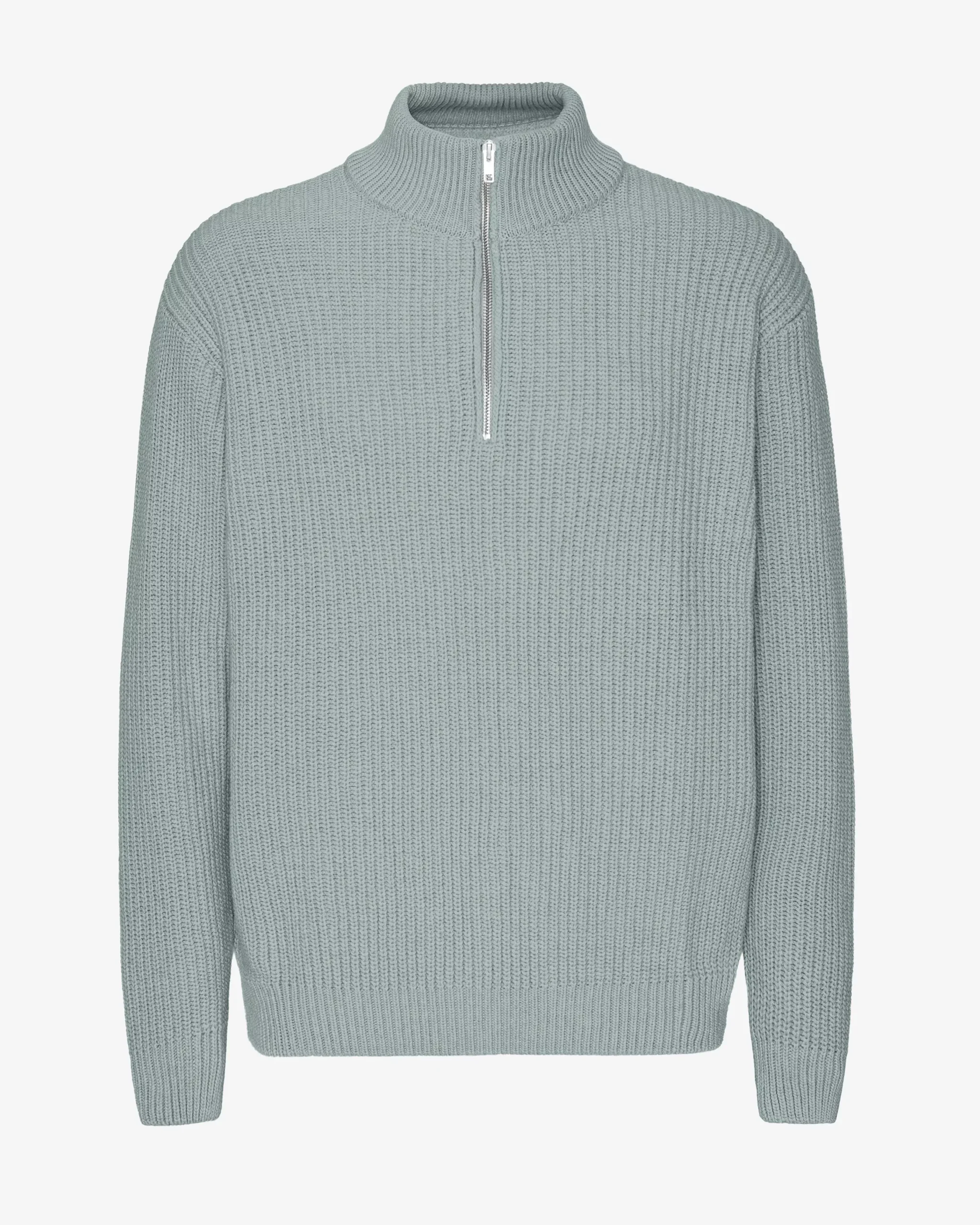 Merino Quarter Zip - Steel Blue