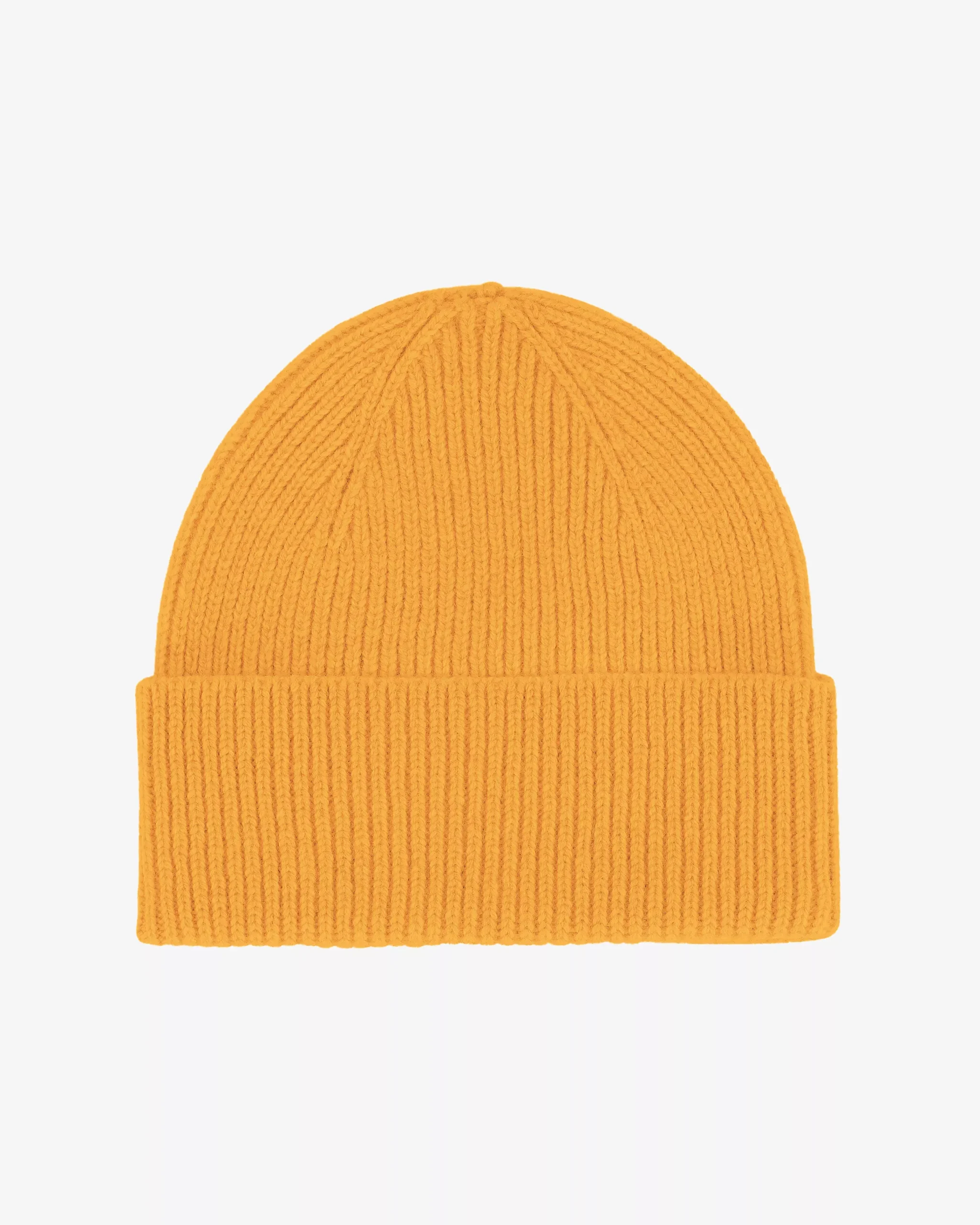 Merino Wool Beanie - Burned Yellow