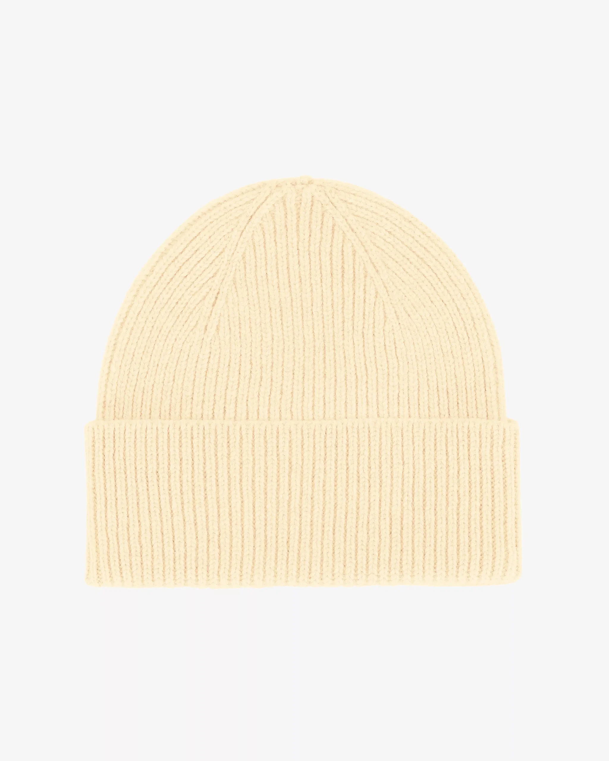 Merino Wool Beanie - Soft Yellow
