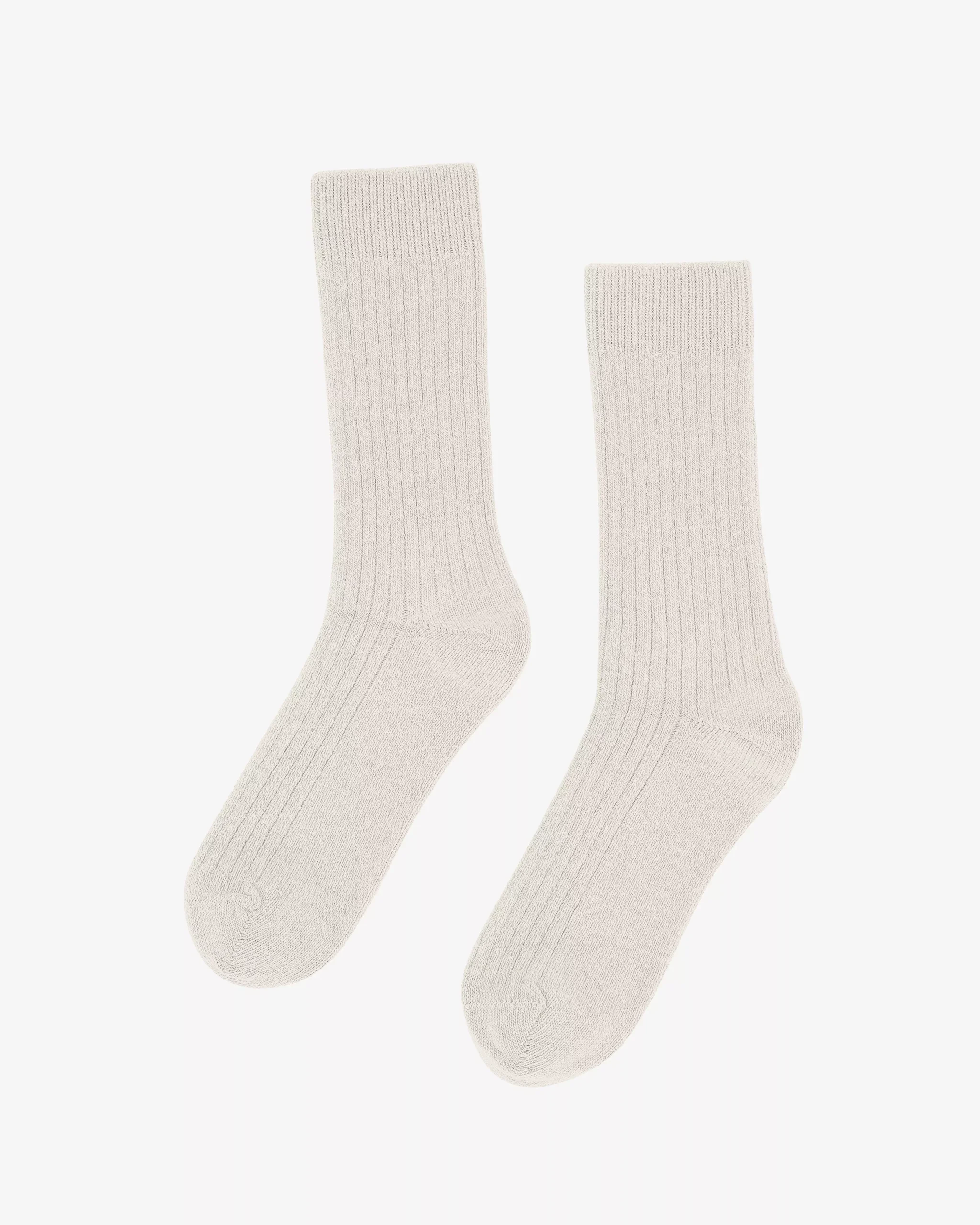 Merino Wool Blend Sock - Optical White