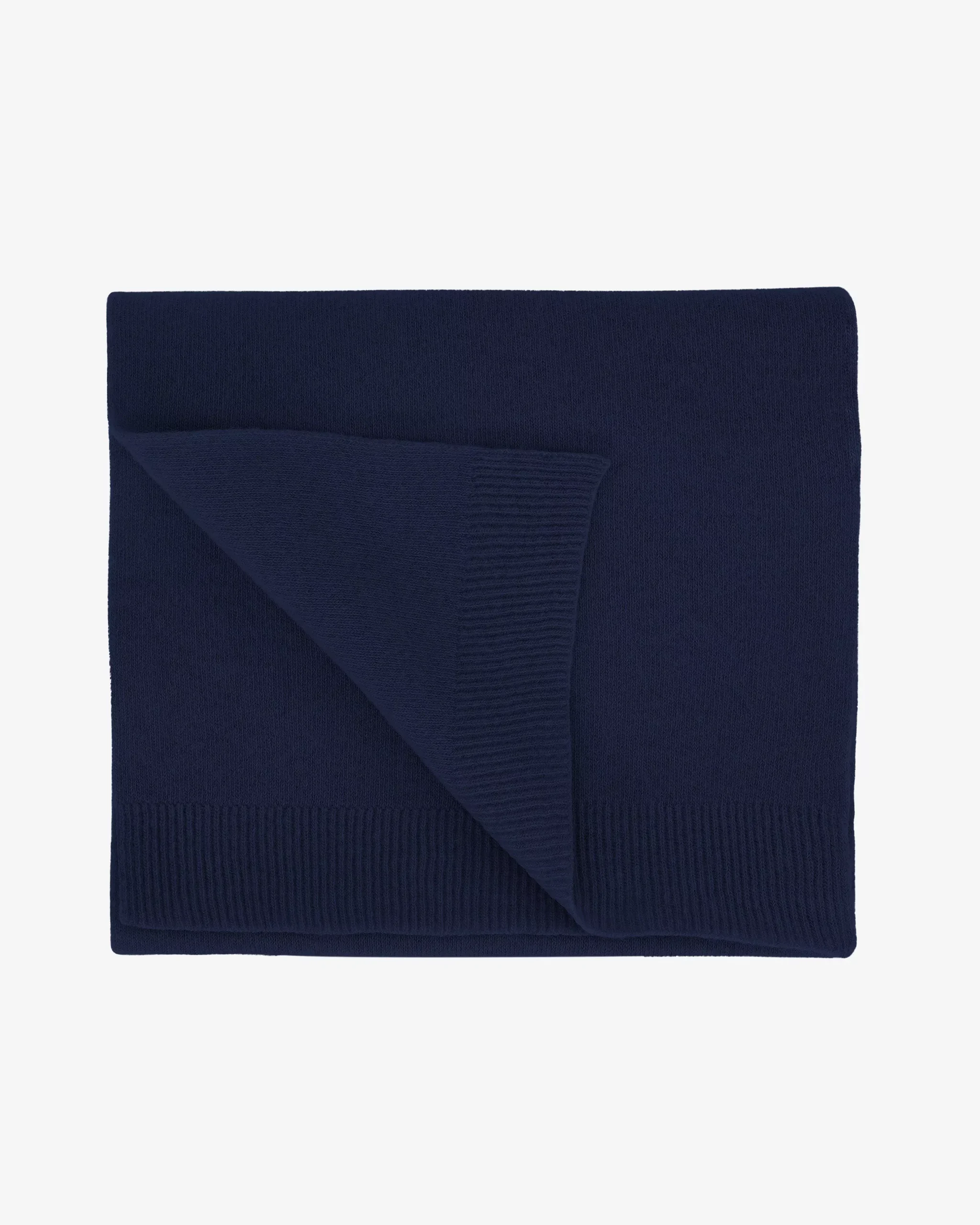 Merino Wool Scarf - Marine Blue