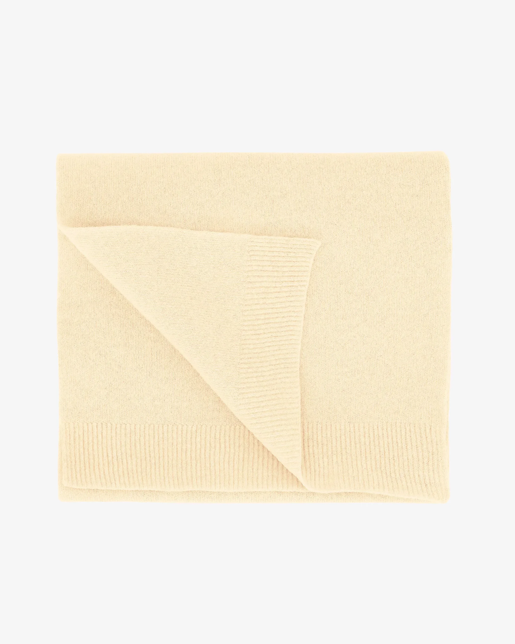 Merino Wool Scarf - Soft Yellow