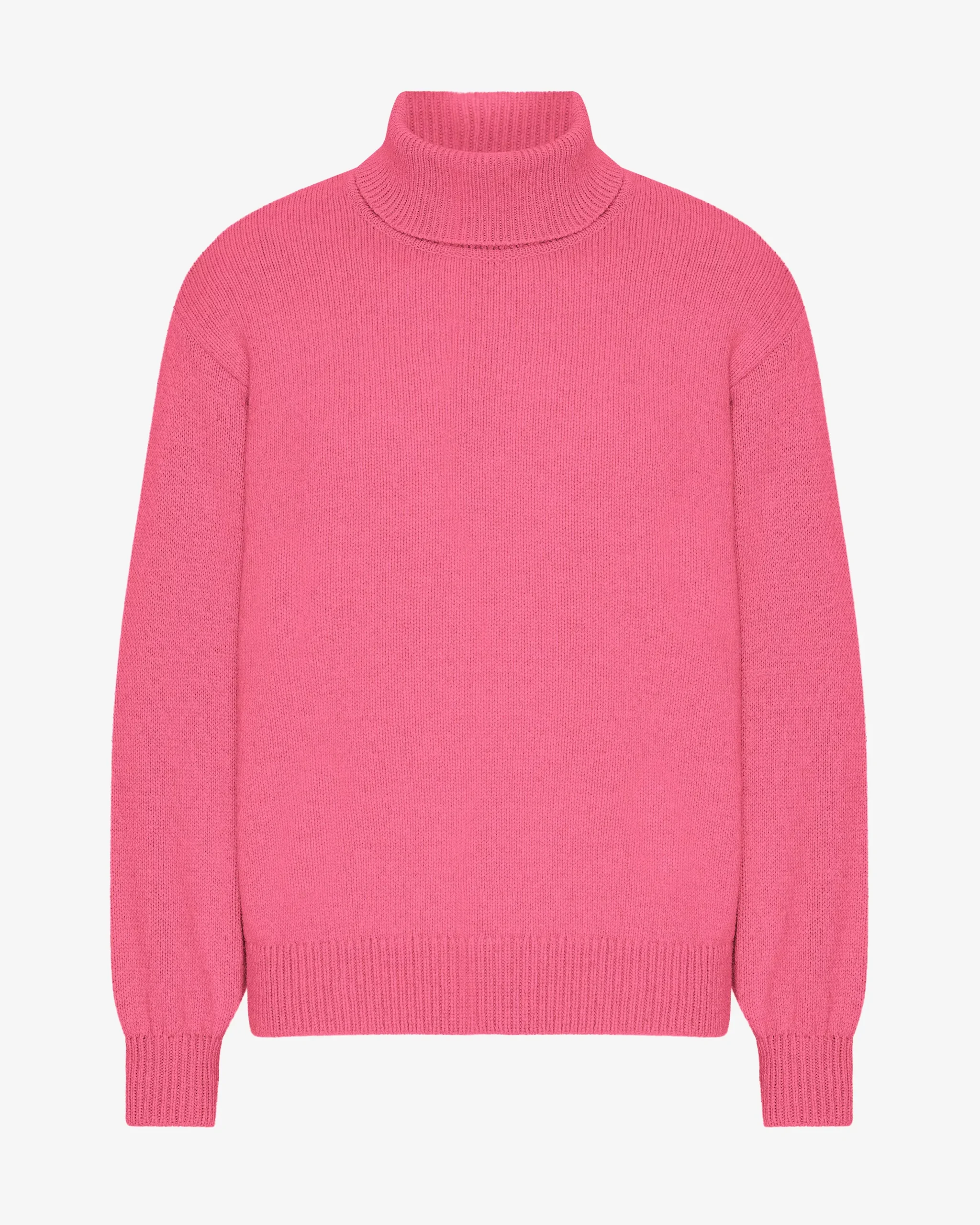 Merino Wool Turtleneck - Bubblegum Pink