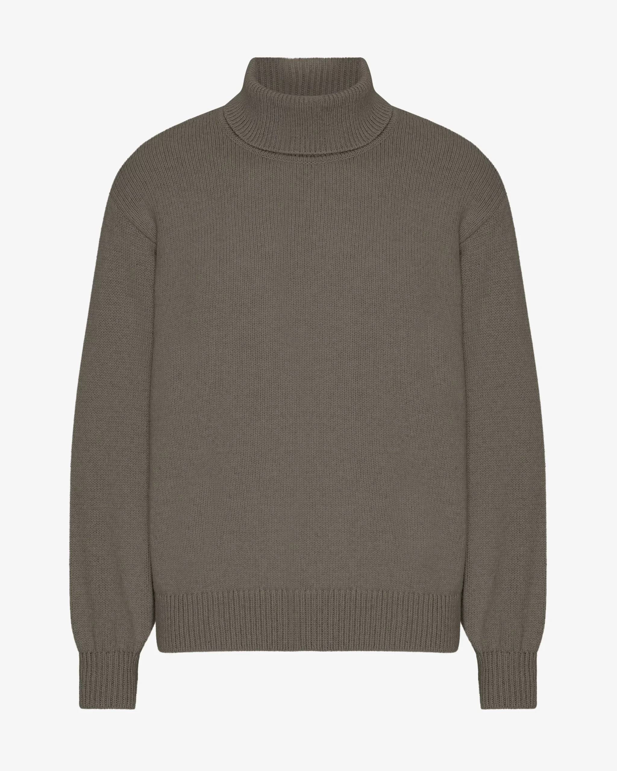 Merino Wool Turtleneck - Dusty Olive