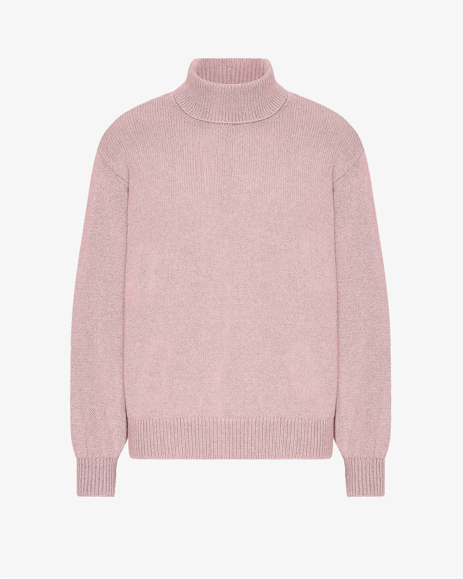 Merino Wool Turtleneck - Faded Pink