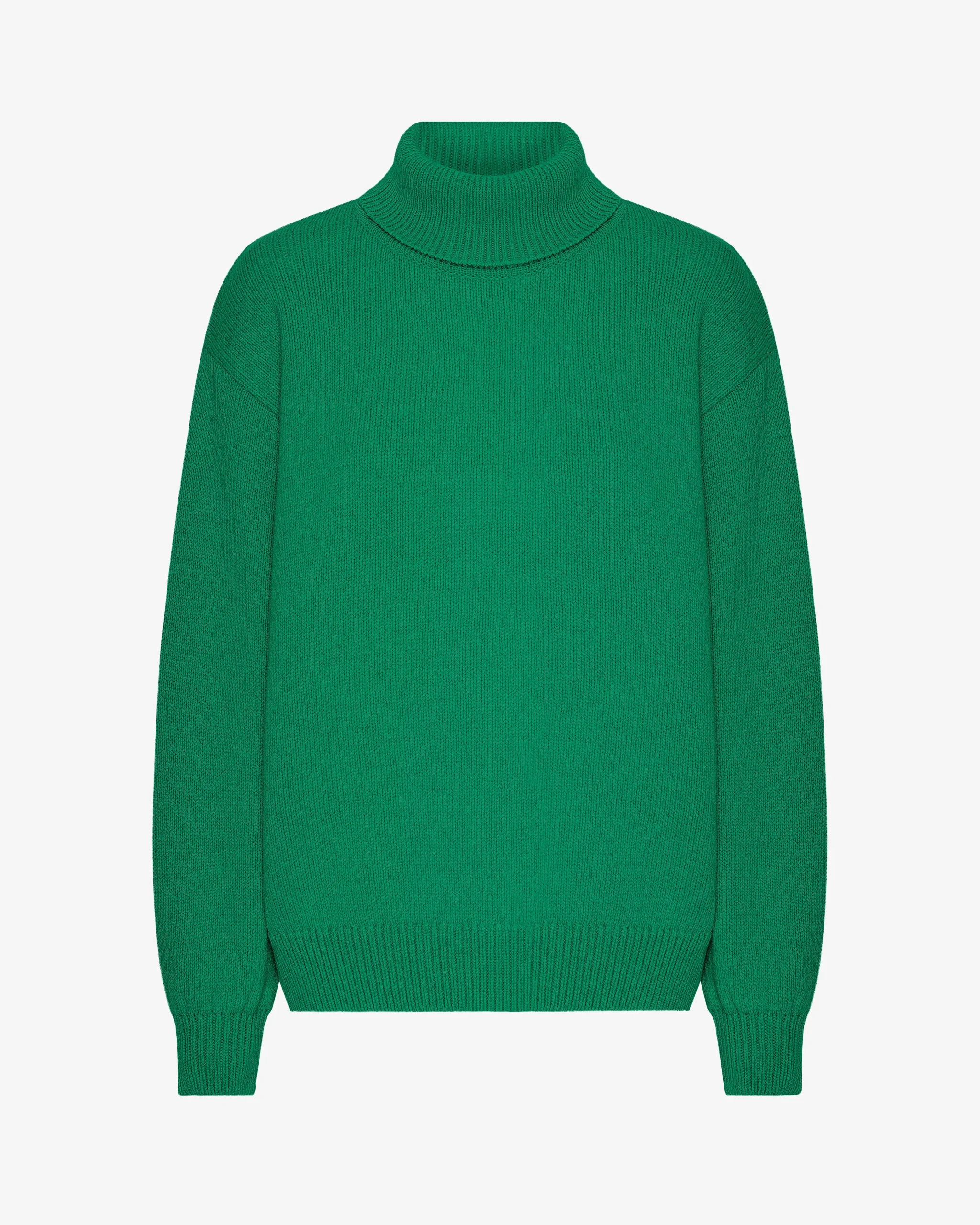 Merino Wool Turtleneck - Kelly Green