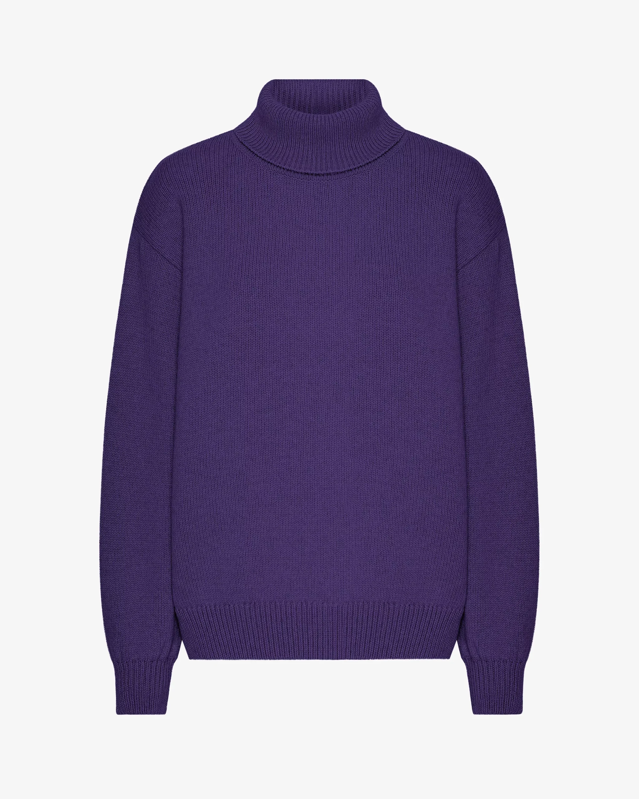 Merino Wool Turtleneck - Ultra Violet