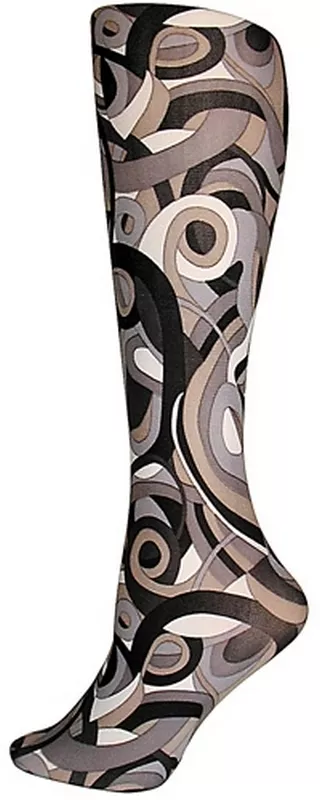 Metro Retro Black Tights-Large/Tall